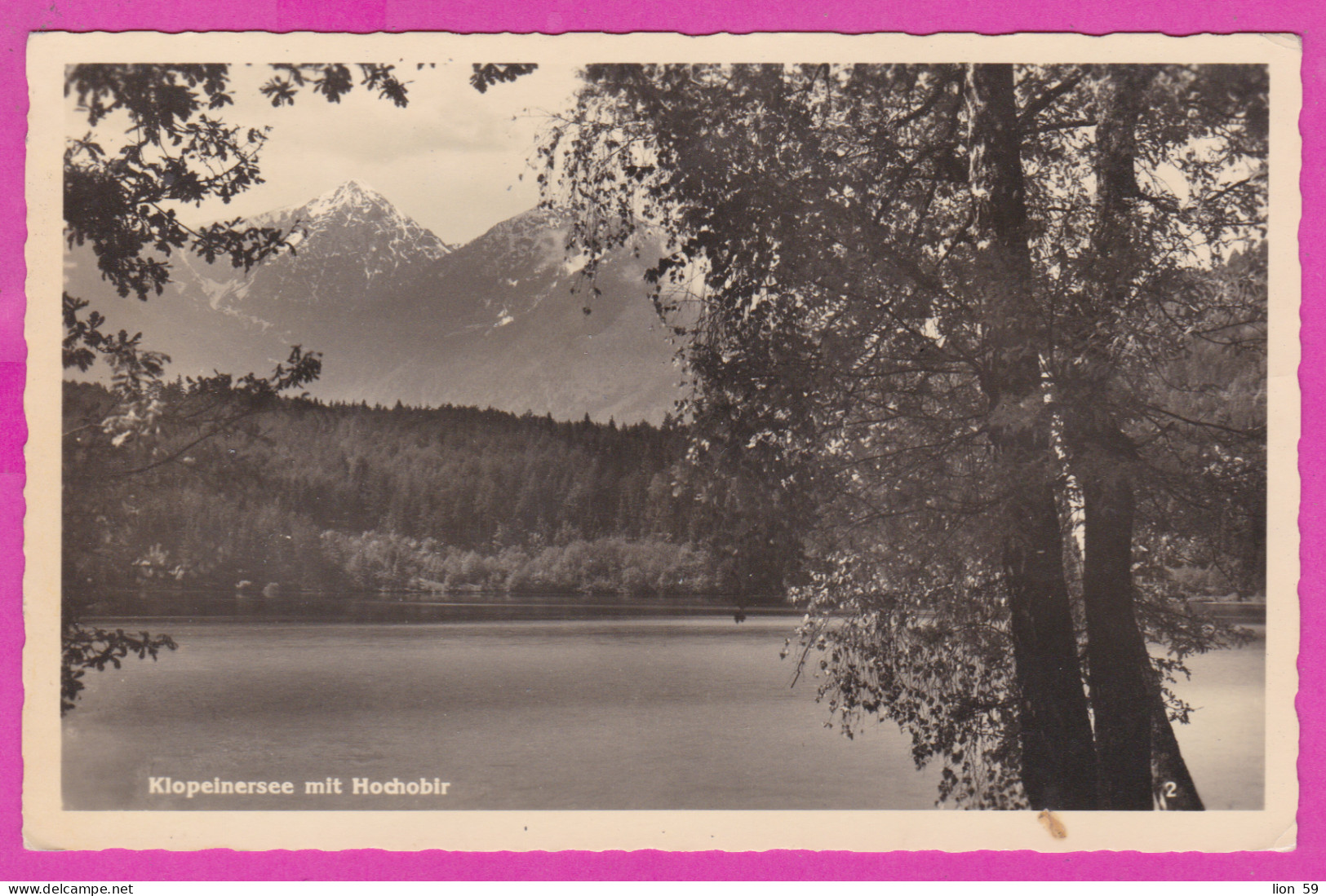 293428 / Austria Klopeiner See Klopeinersee Mit Hochobir Mountain PC USED 1951 - 30 G. National Costumes Woman - Klopeinersee-Orte