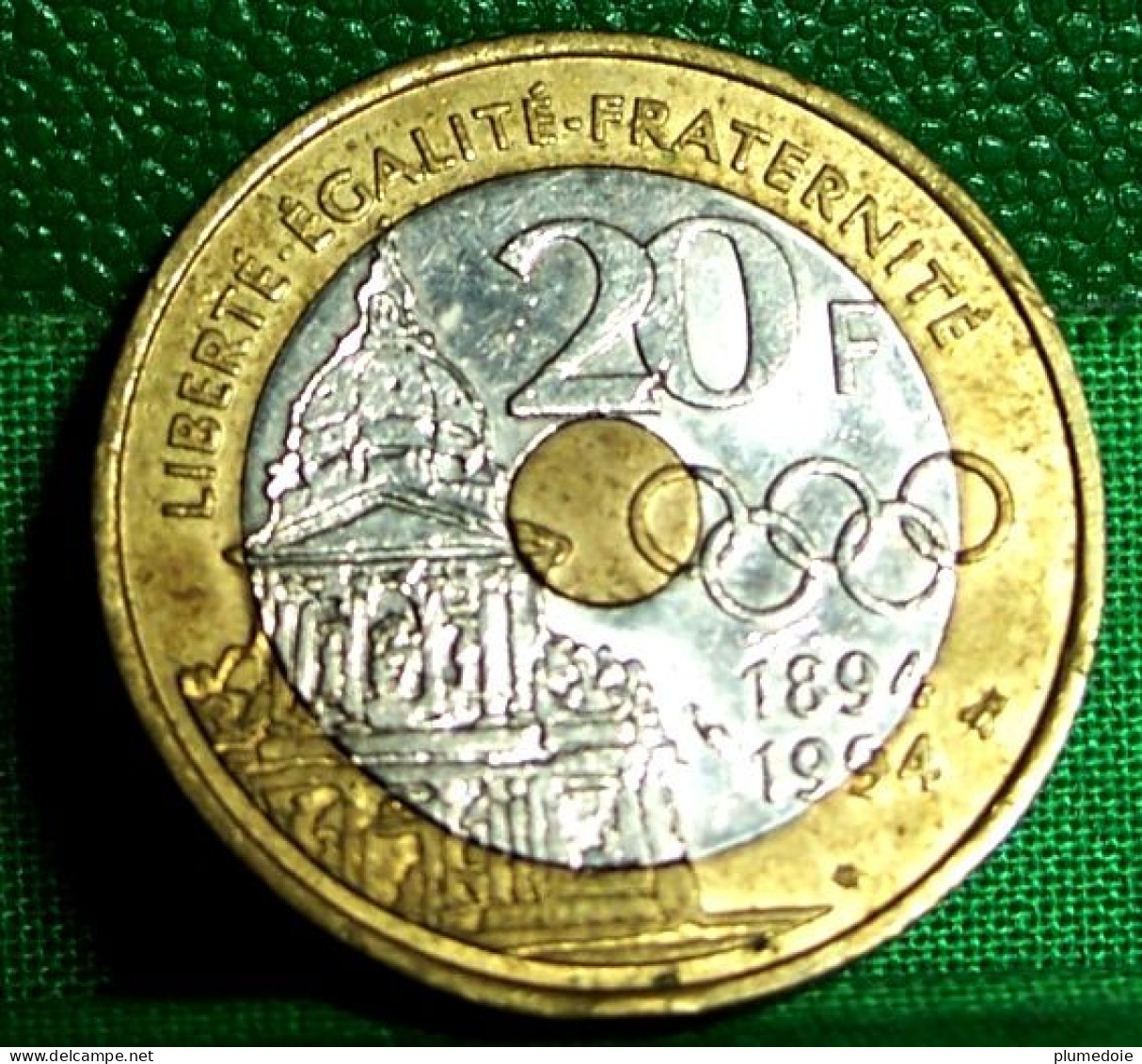 MONNAIE FRANCE 20  FRANCS 1994 PIERRE DE COUBERTIN . JEUX OLYMPIQUES - Commemorative