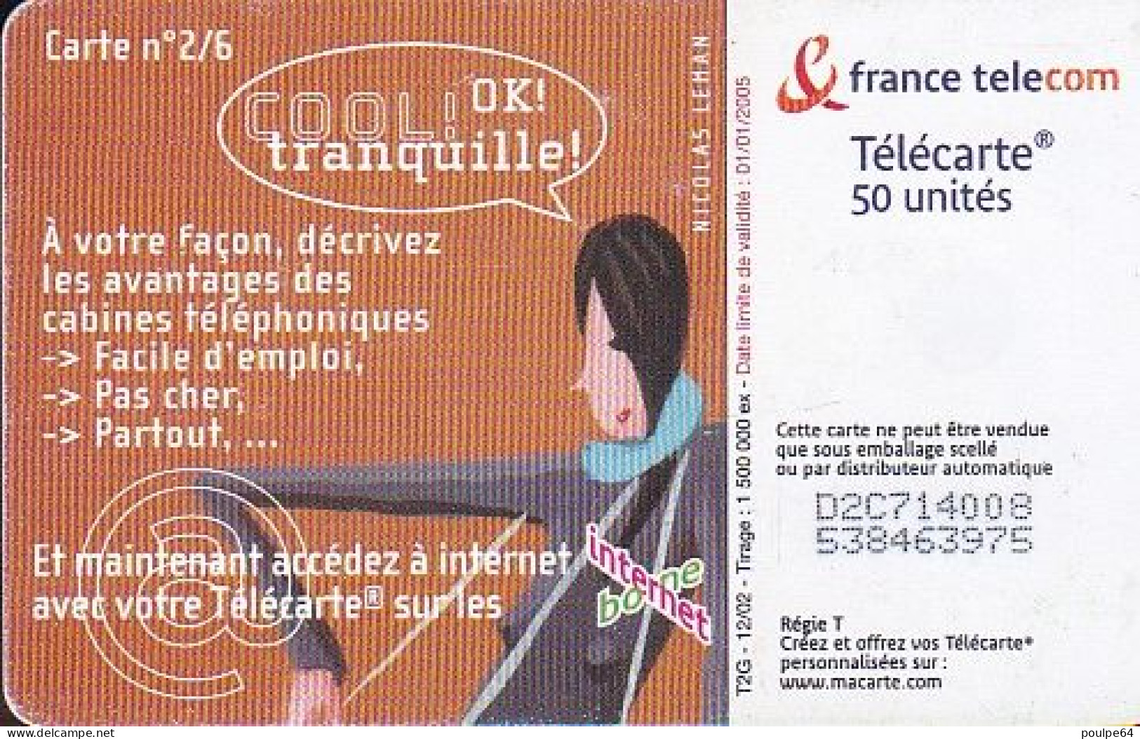 F1226D  12/2002 - COOL TRANQUILLE 2 - 50 OB2 - 2002