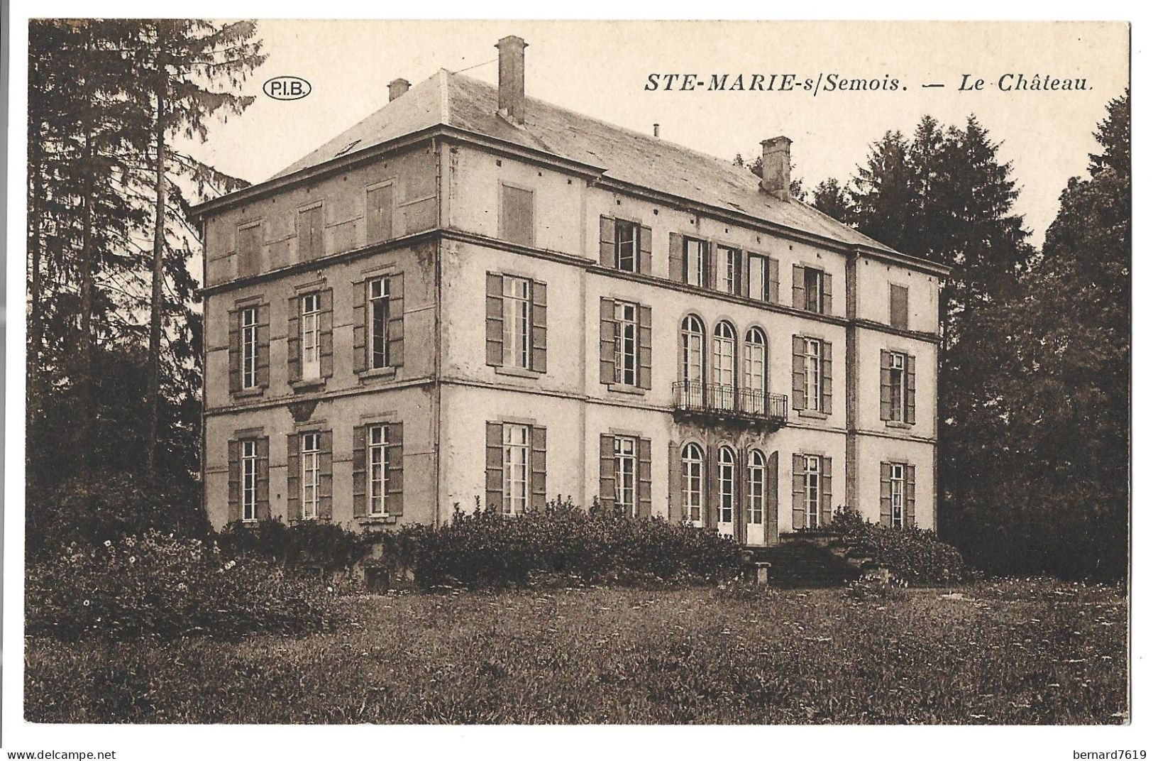 Belgique  -  Sainte Marie Sur Semois  - Chateau -  Signee   Part Du Baron  D'huard - Etalle