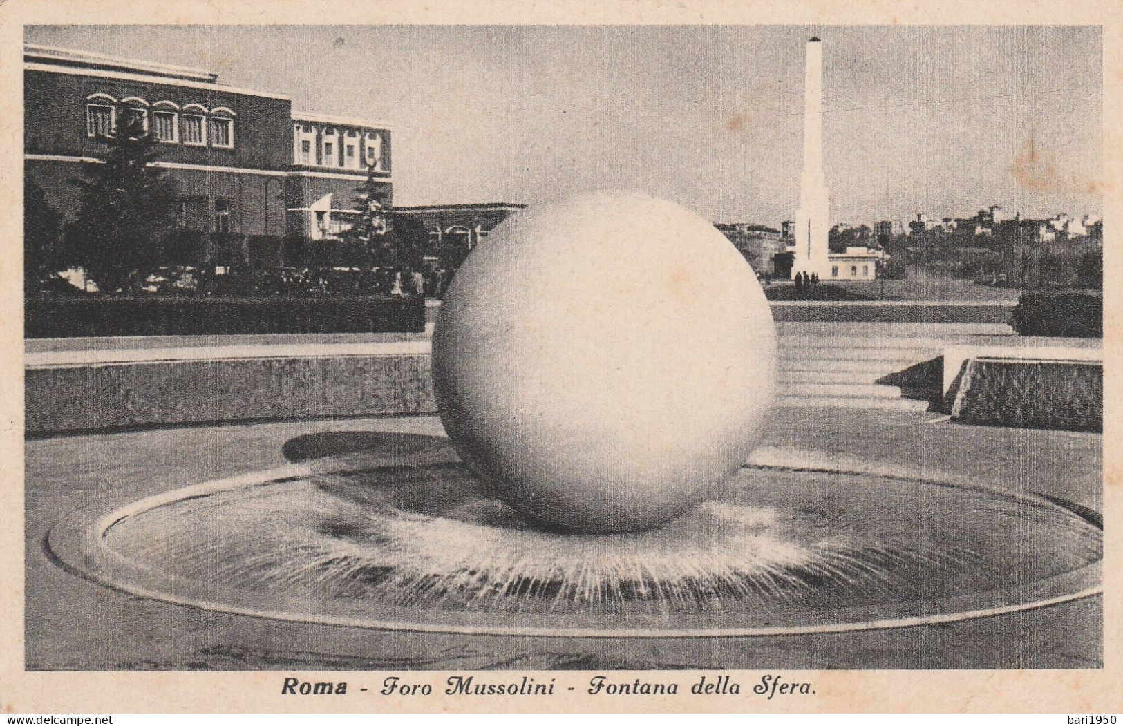 ROMA - Foro Mussolini - Fontana Della Sfera - Estadios E Instalaciones Deportivas