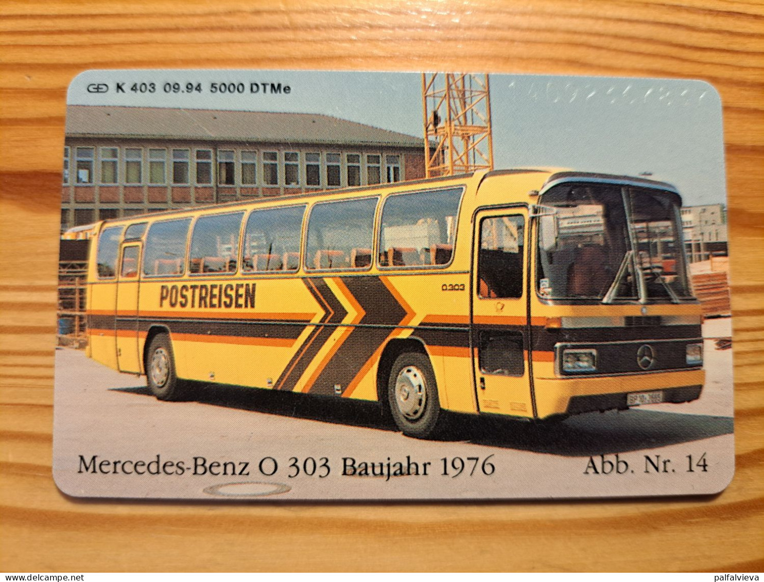 Phonecard Germany K 403 09.94. Bus, Mercedes 5.000 Ex. - K-Series: Kundenserie