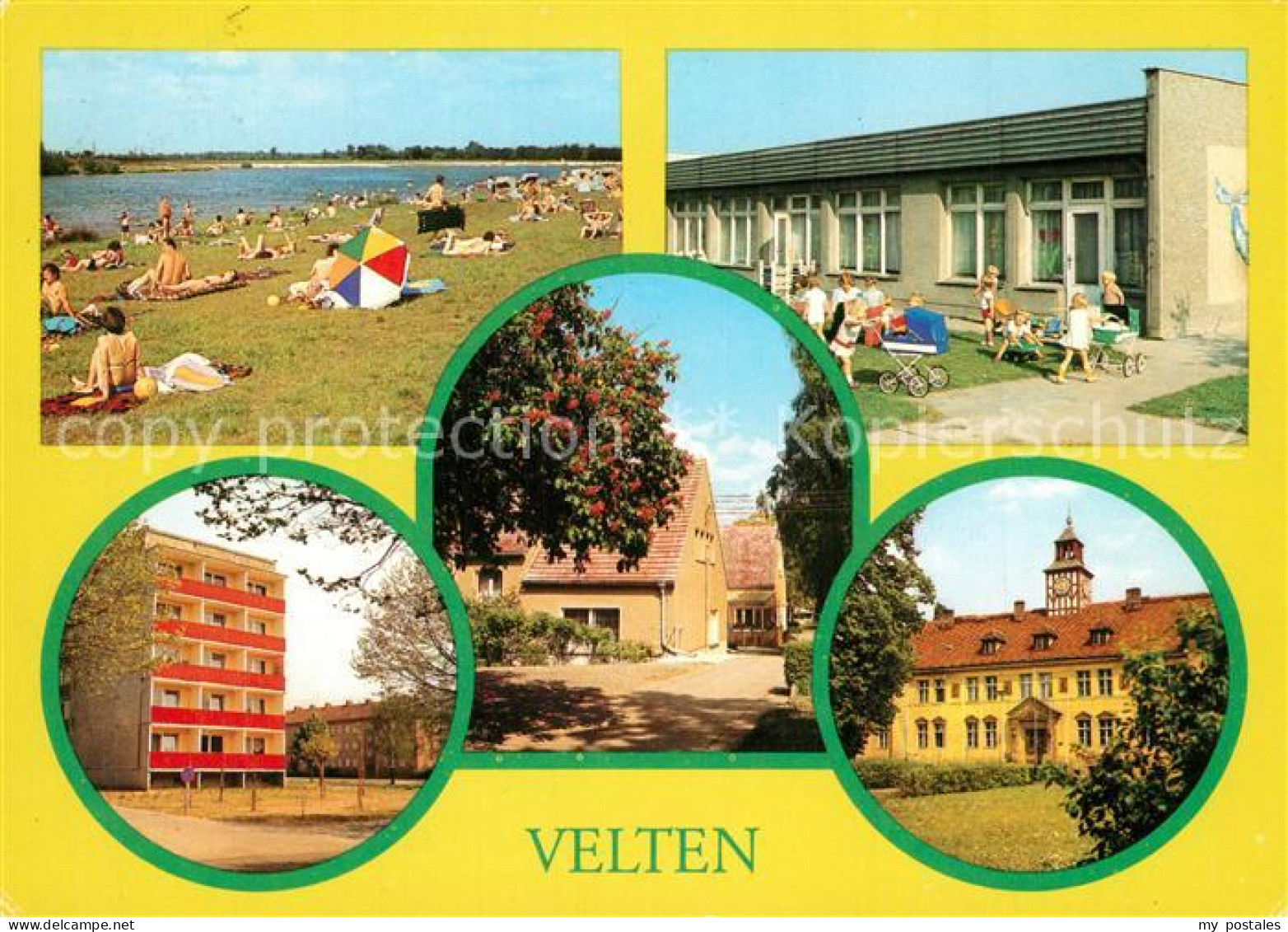 43352600 Velten Strand Kindergarten Wohnhaus Feierabendheim Wilhelm Pieck Rathau - Velten
