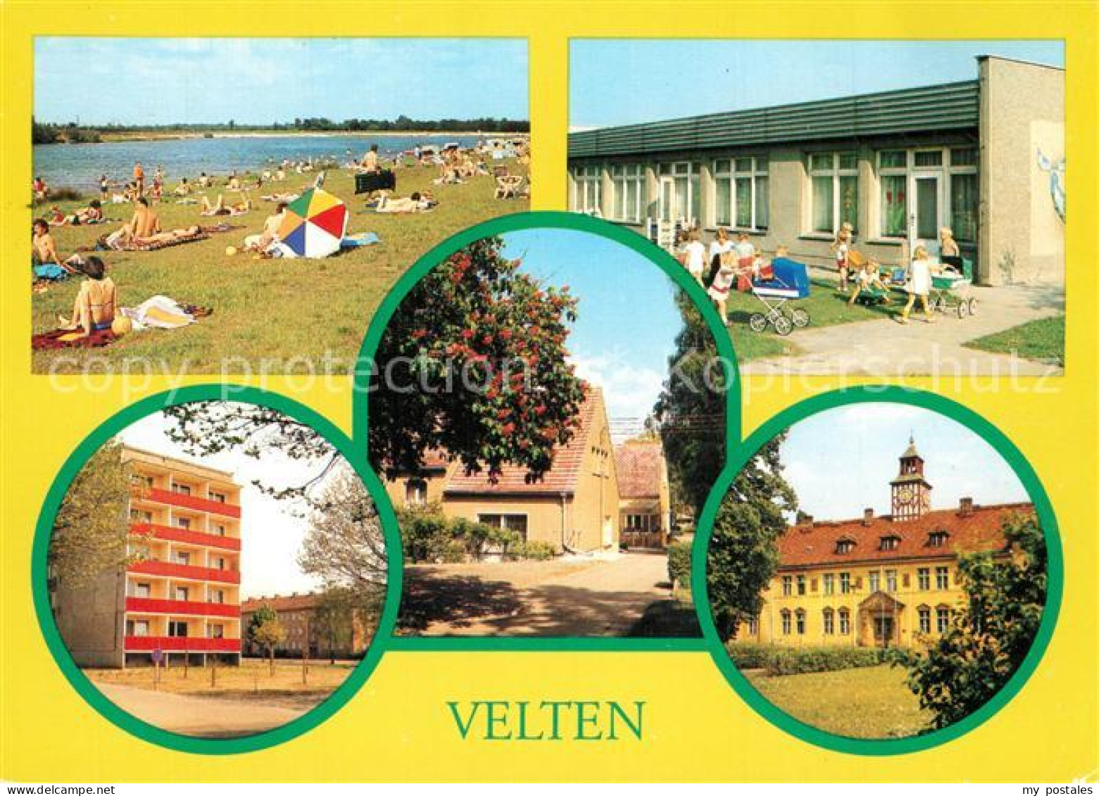 43352599 Velten Strand Kindergarten Wohnhaus Feierabendheim Wilhelm Pieck Rathau - Velten