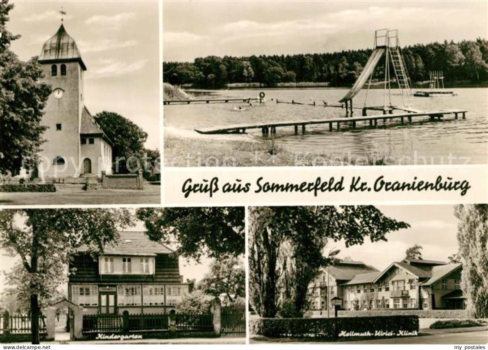 43352594 Sommerfeld Kremmen Kirche Schwimmbad Kindergarten Hellmuth Ulrici Klini - Sommerfeld