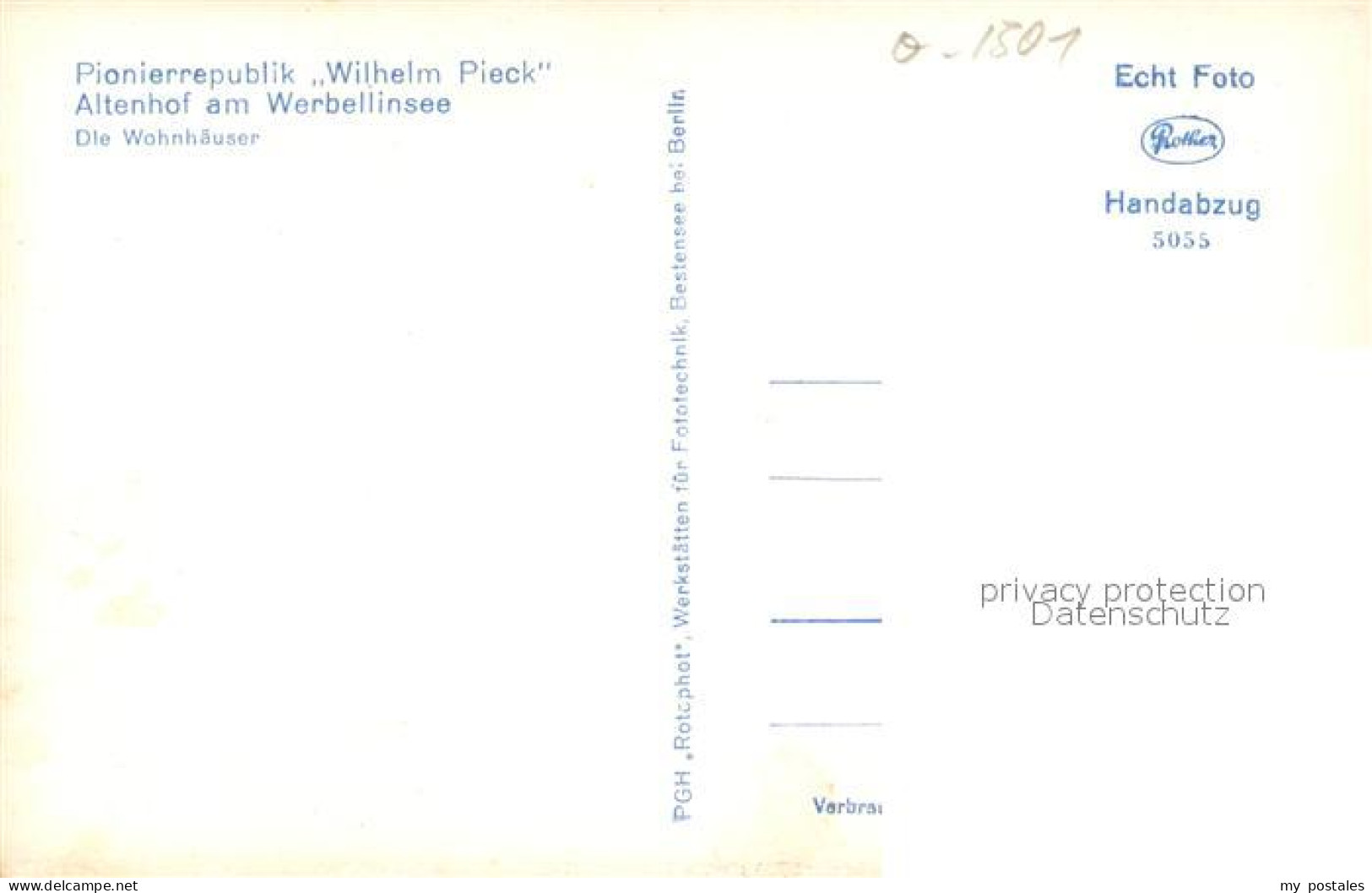 43352417 Werbellinsee-Altenhof Pionierrepublik Wilhelm Pieck Wohnhaeuser Werbell - Finowfurt