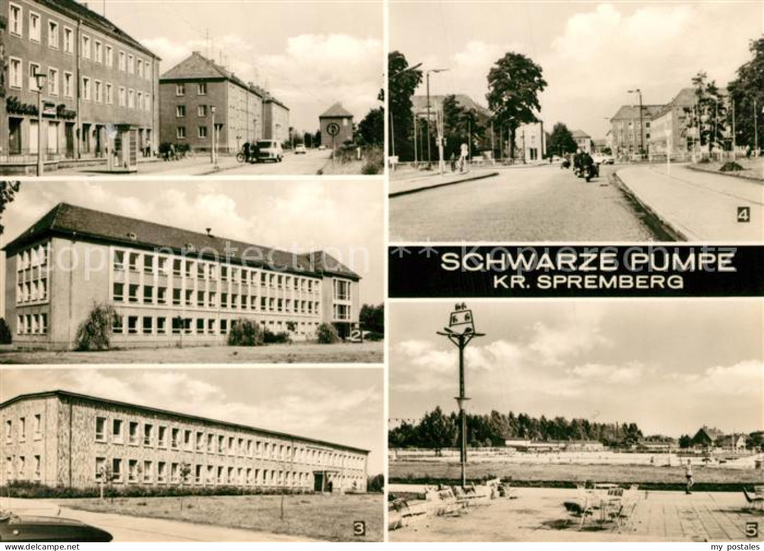 43351996 Schwarze Pumpe Bergmannstrasse Betriebspoliklinik Schwimmbad Schwarze P - Spremberg