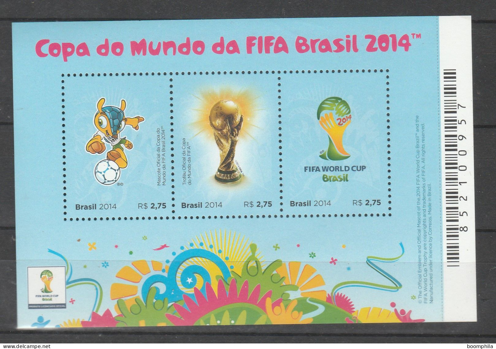 Complete Year, Year Set, Complete Collection, Soccer, FIFA World Cup, MNH, Brasil, 2014. - Años Completos