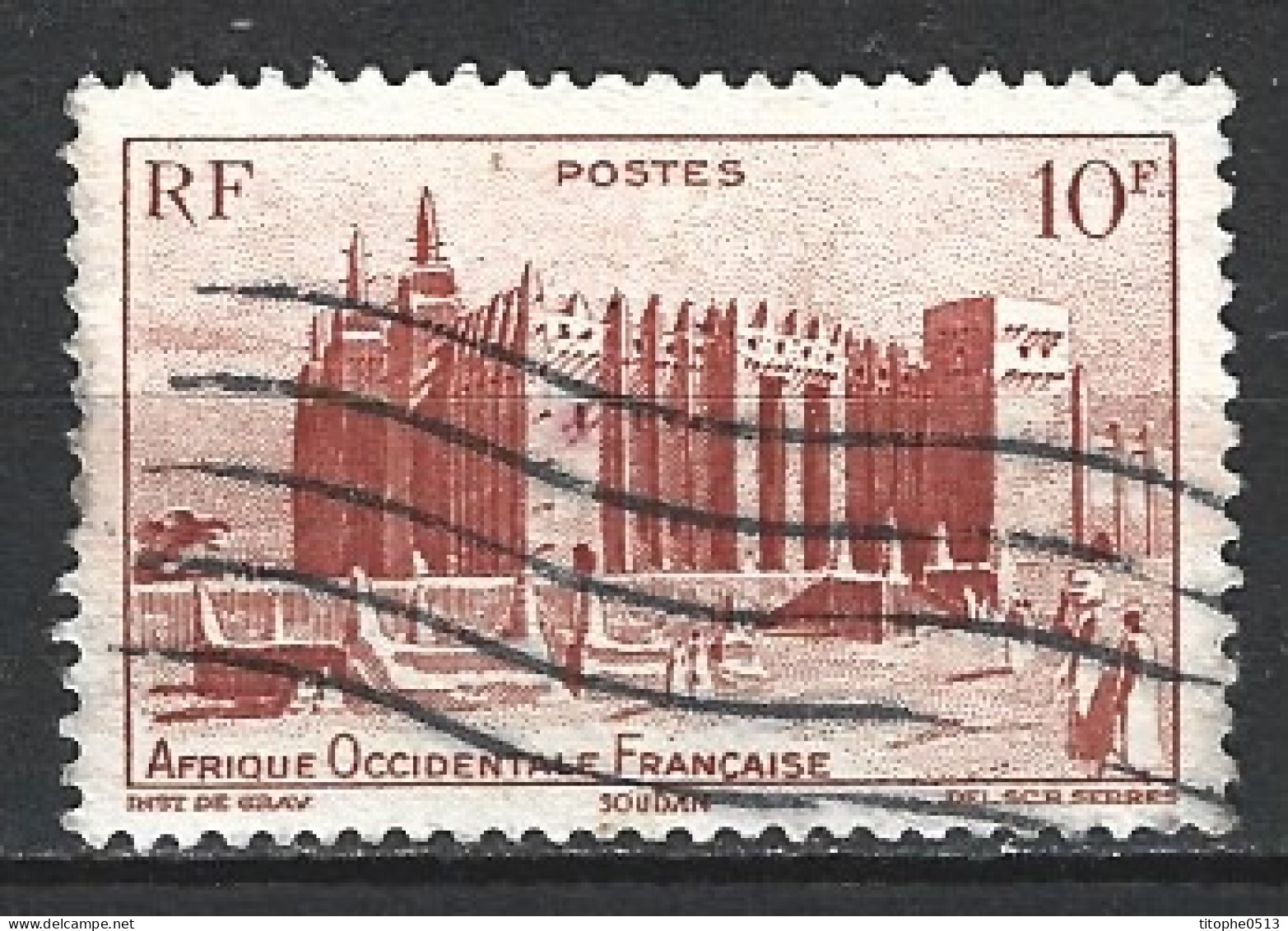 AOF. N°39 De 1948 Oblitéré. Mosquée De Djenné. - Used Stamps