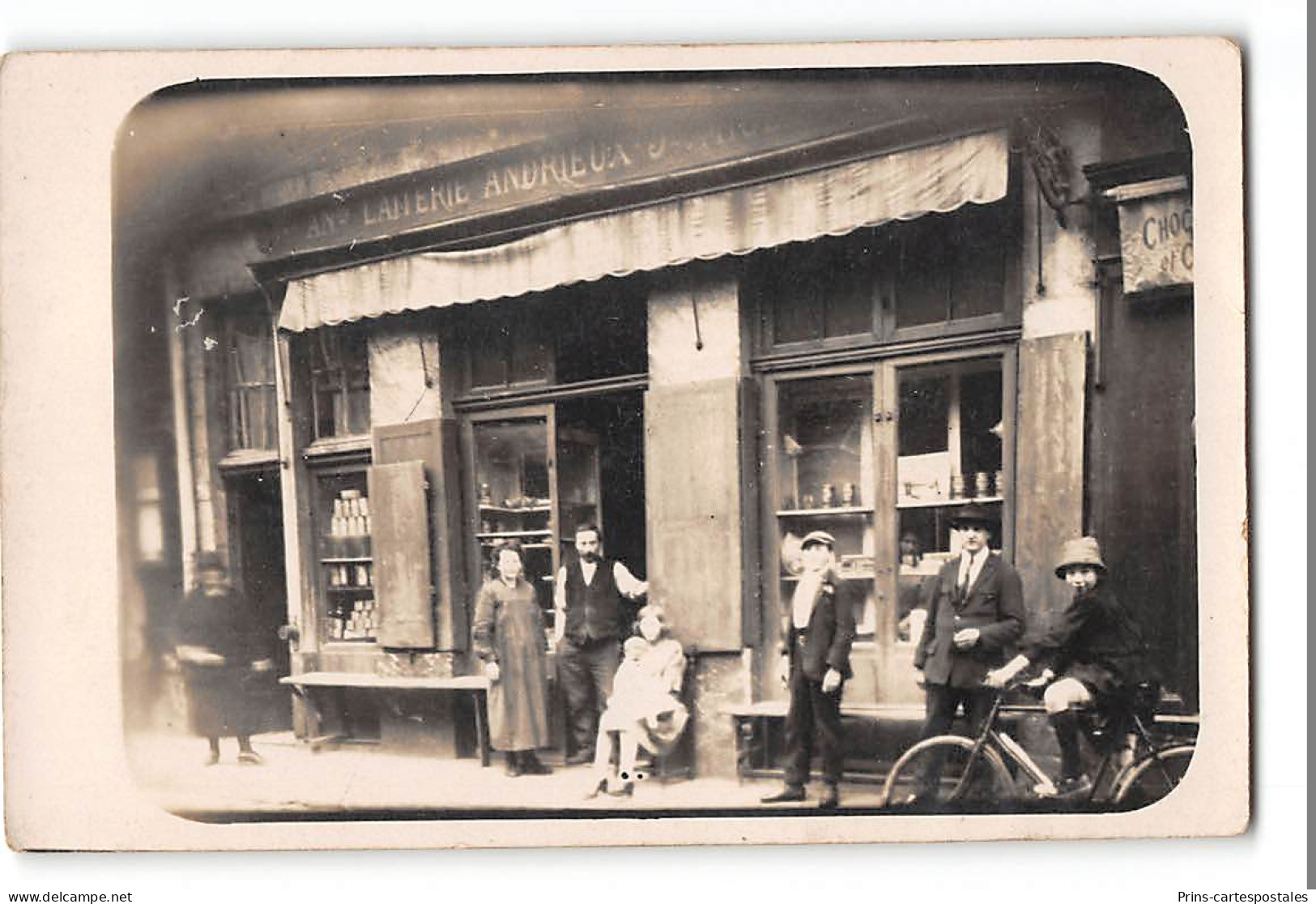 CPA 69 Lyon Carte Photo Laiterie Andrieux Grande Rue De La Croix Rousse - Lyon 4