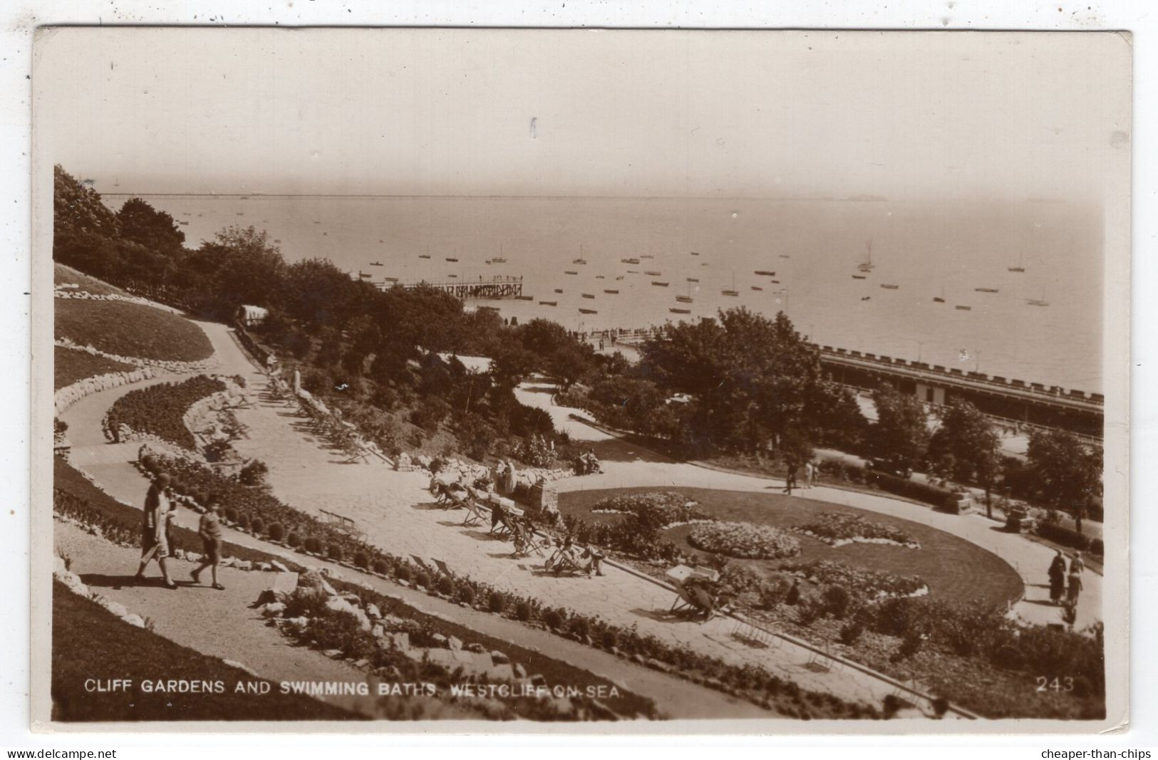 WESTCLIFF-on-SEA - Cliff Gardens And  Swimming Bath - Southend, Westcliff & Leigh