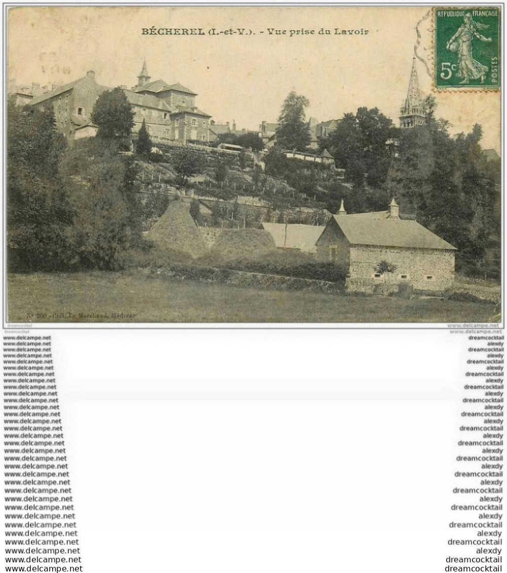 35 BECHEREL. Lavoir 1908 - Bécherel