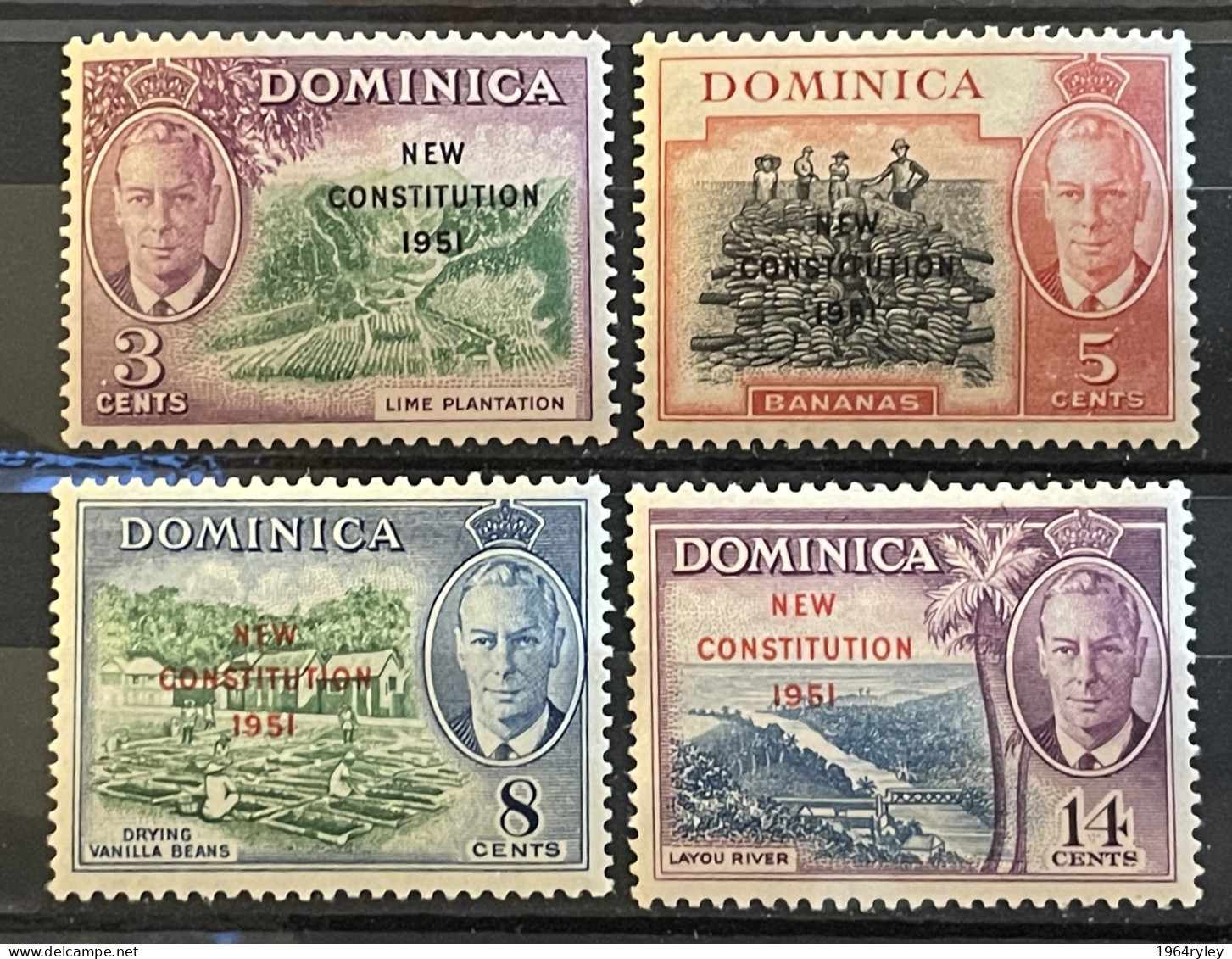 DOMINICA - MH* - 1951 - # 133/136 - Dominique (...-1978)