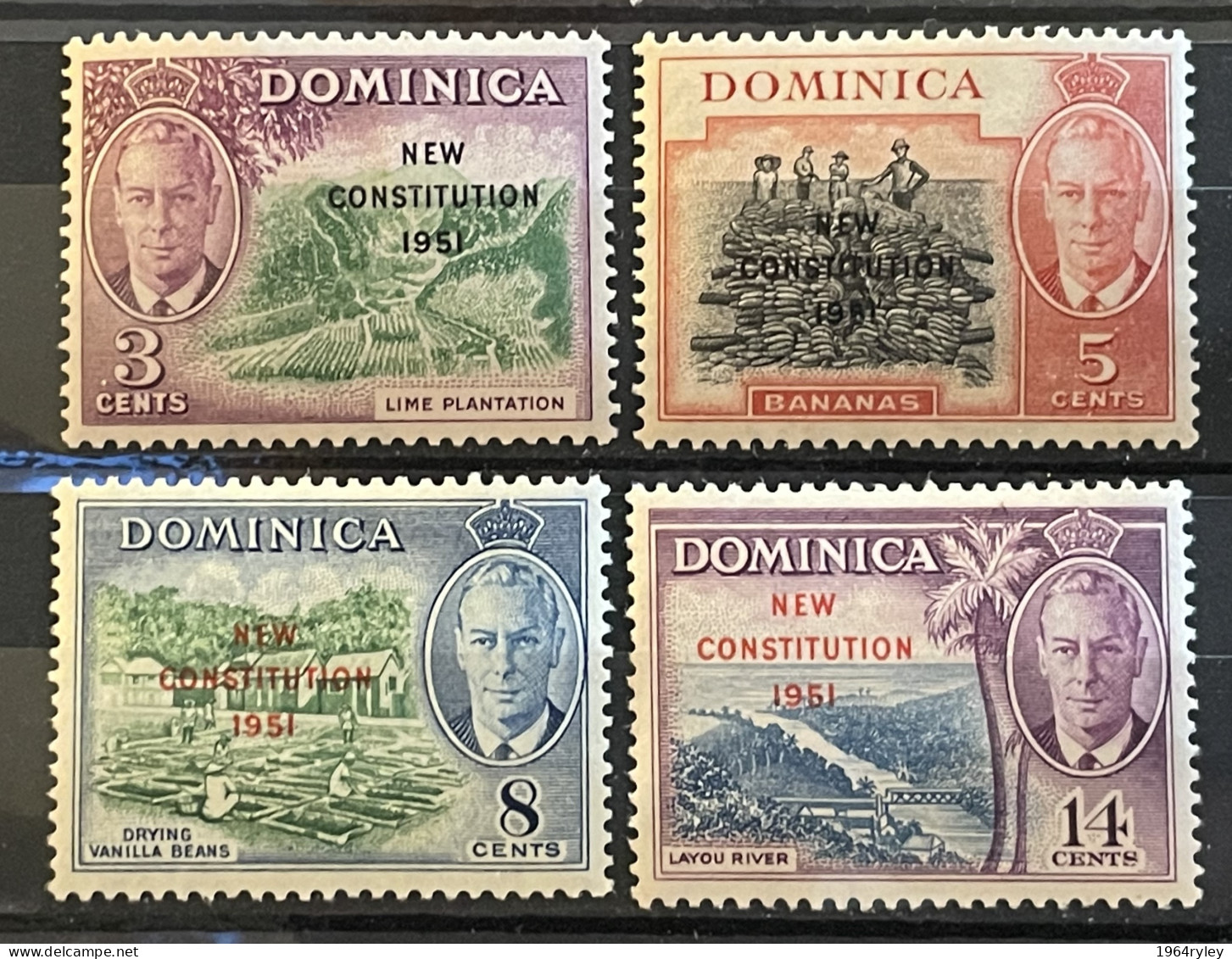 DOMINICA - MH* - 1951 - # 133/136 - Dominica (...-1978)