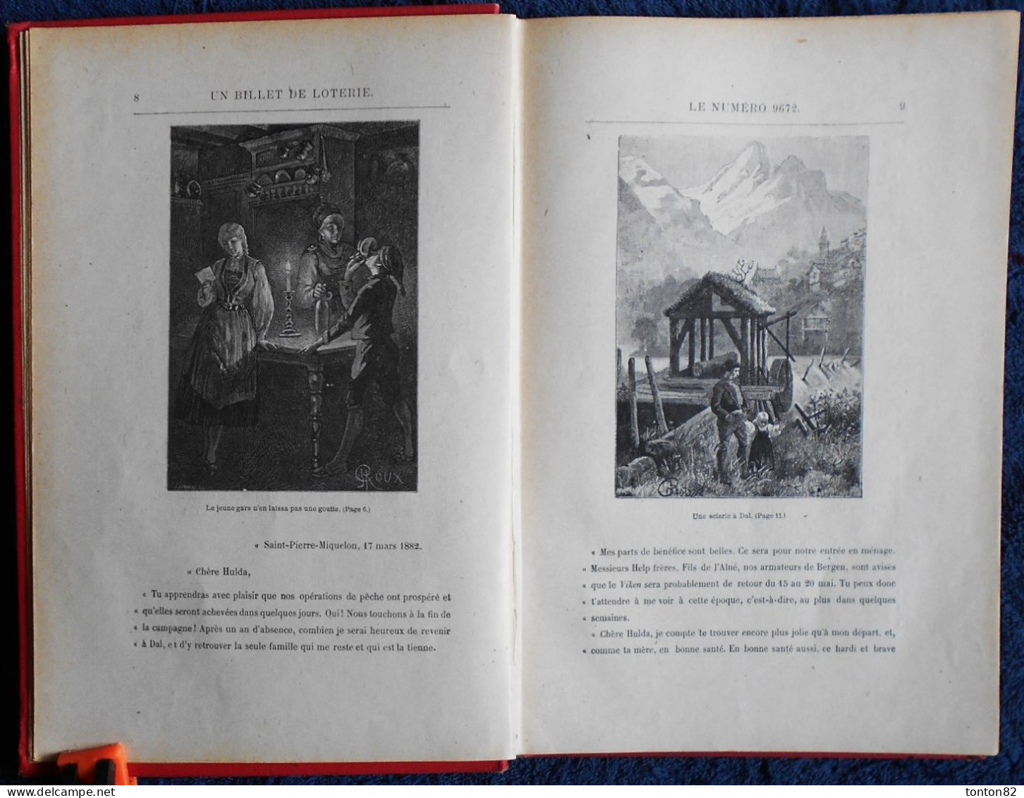 Jules Verne - Un billet de loterie - Suivi de Frritt-Flag -  " Les Mondes Connus et Méconnus " - HETZEL / HACHETTE -1924