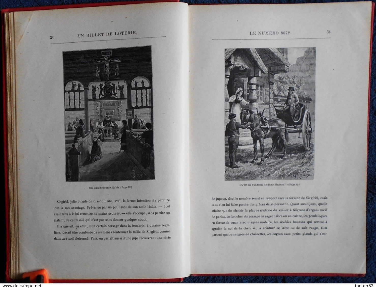 Jules Verne - Un billet de loterie - Suivi de Frritt-Flag -  " Les Mondes Connus et Méconnus " - HETZEL / HACHETTE -1924