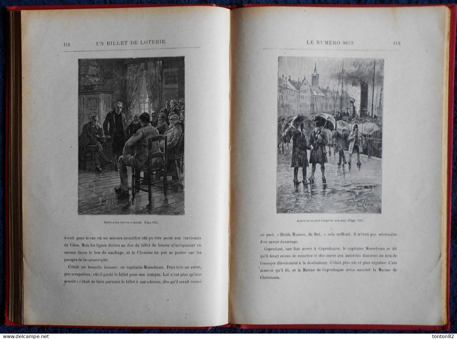 Jules Verne - Un billet de loterie - Suivi de Frritt-Flag -  " Les Mondes Connus et Méconnus " - HETZEL / HACHETTE -1924