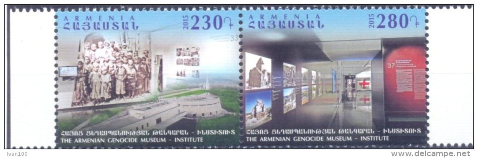 2015. Armenia, Museum-Institute Of The Armenian Genozide, 2v, Mint/** - Armenien