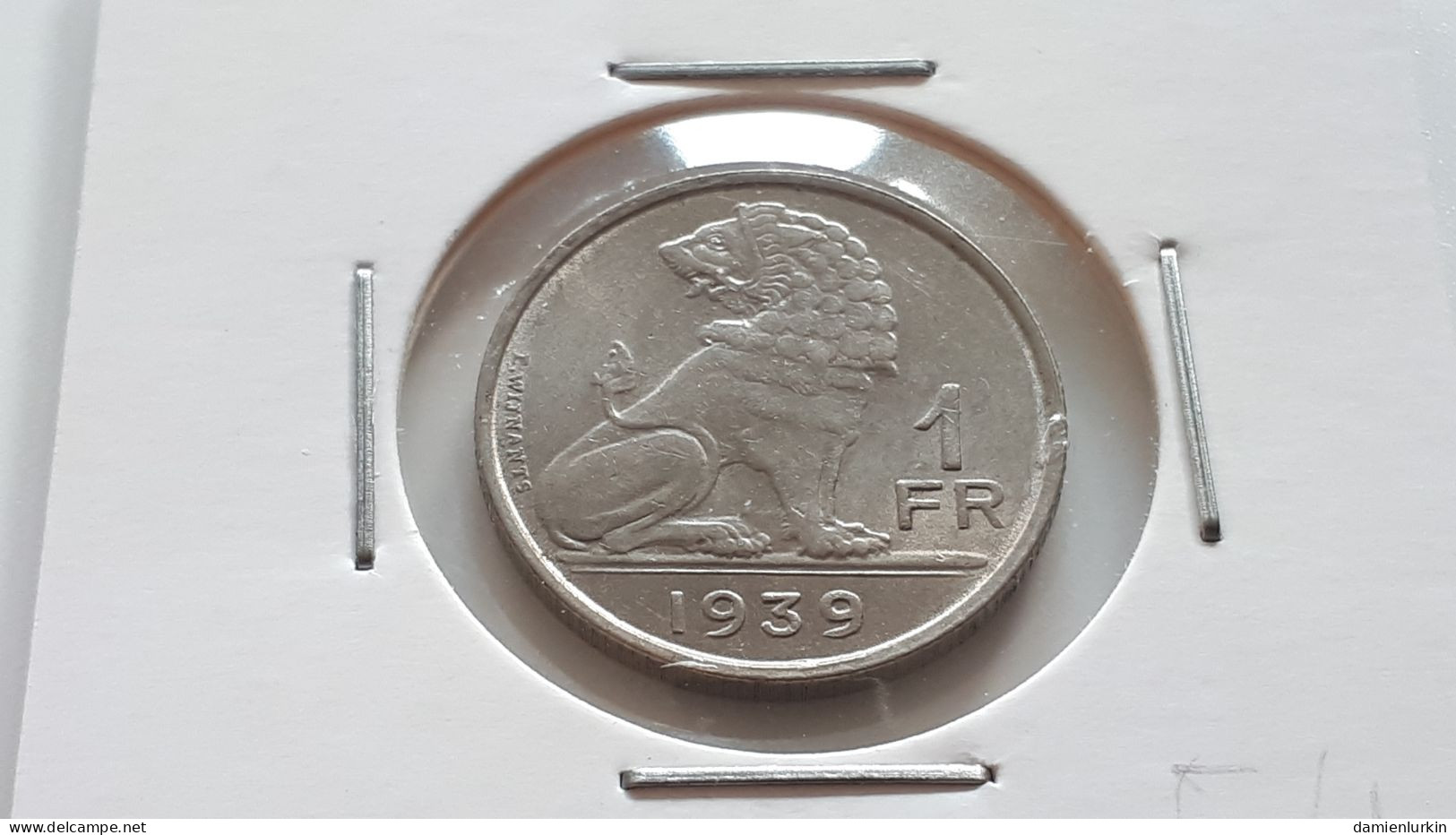 BELGIQUE BELGIE LEOPOLD III 1 FRANC NICKEL 1939 VL/FR - 1 Franc