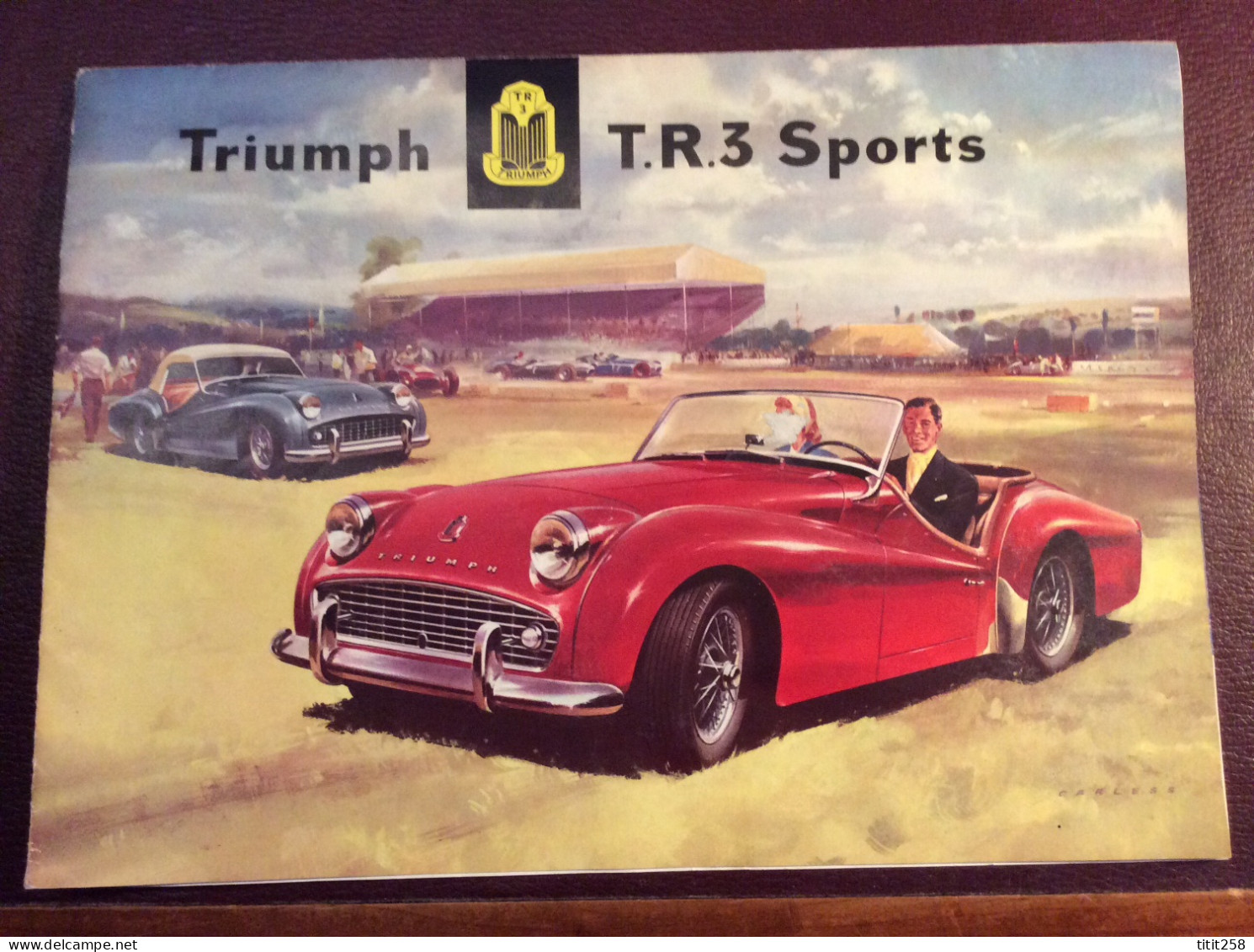 Catalogue Brochure Dépliant Voiture Automobile TRIUMPH TR 3 SPORTS - Car Racing - F1