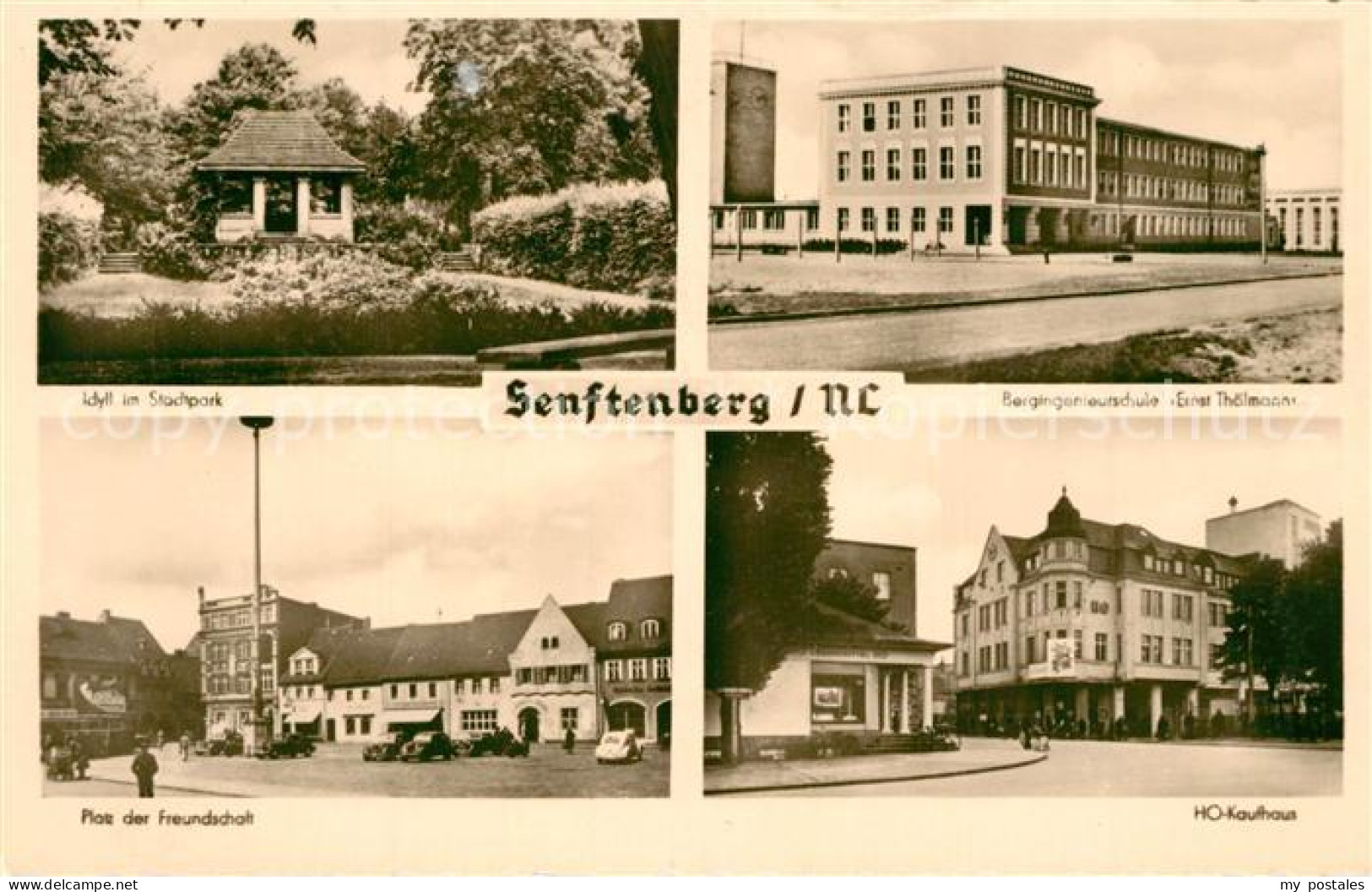 43351173 Senftenberg Niederlausitz Stadtpark Platz Der Freundschaft HO Kaufhaus  - Brieske