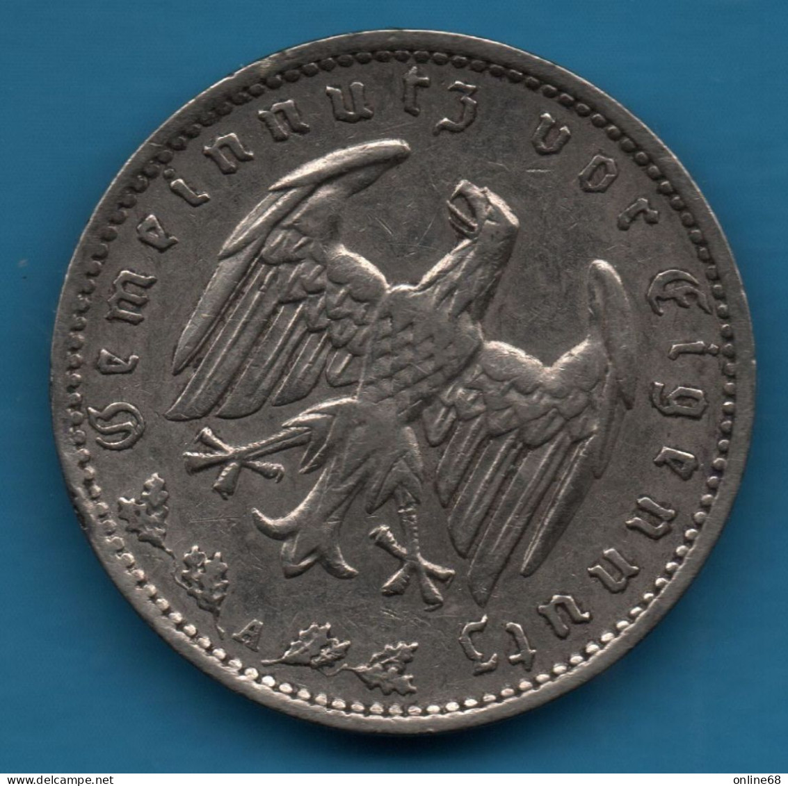 DEUTSCHES REICH 1 REICHSMARK 1934 A KM# 78 - 1 Reichsmark