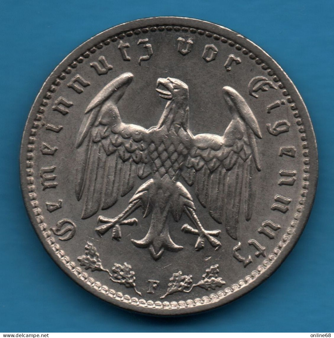 DEUTSCHES REICH 1 REICHSMARK 1934 F KM# 78 - 1 Reichsmark