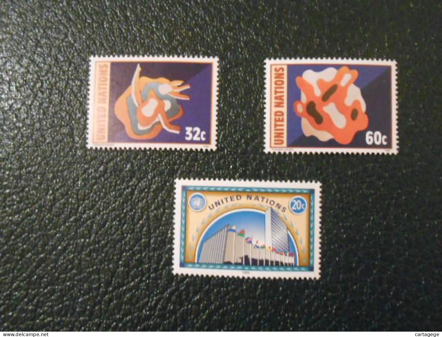 NATIONS-UNIES NEW-YORK YT 677 + 693/694 SERIE COURANTE** - Neufs