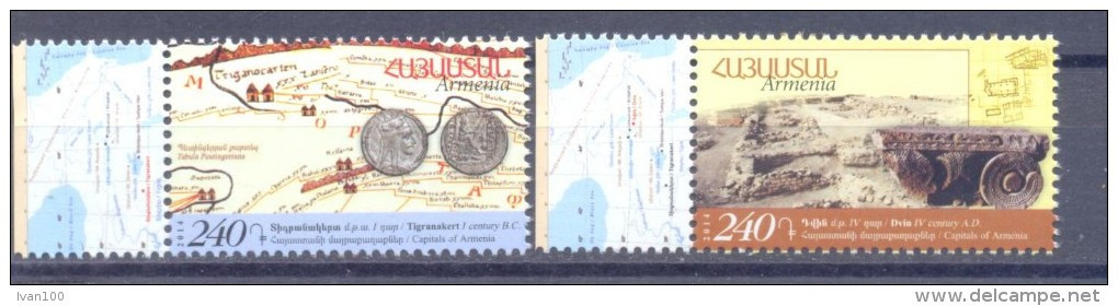 2014. Armenia, Ancient Capitals Of Armenia, 2v, Mint/** - Arménie