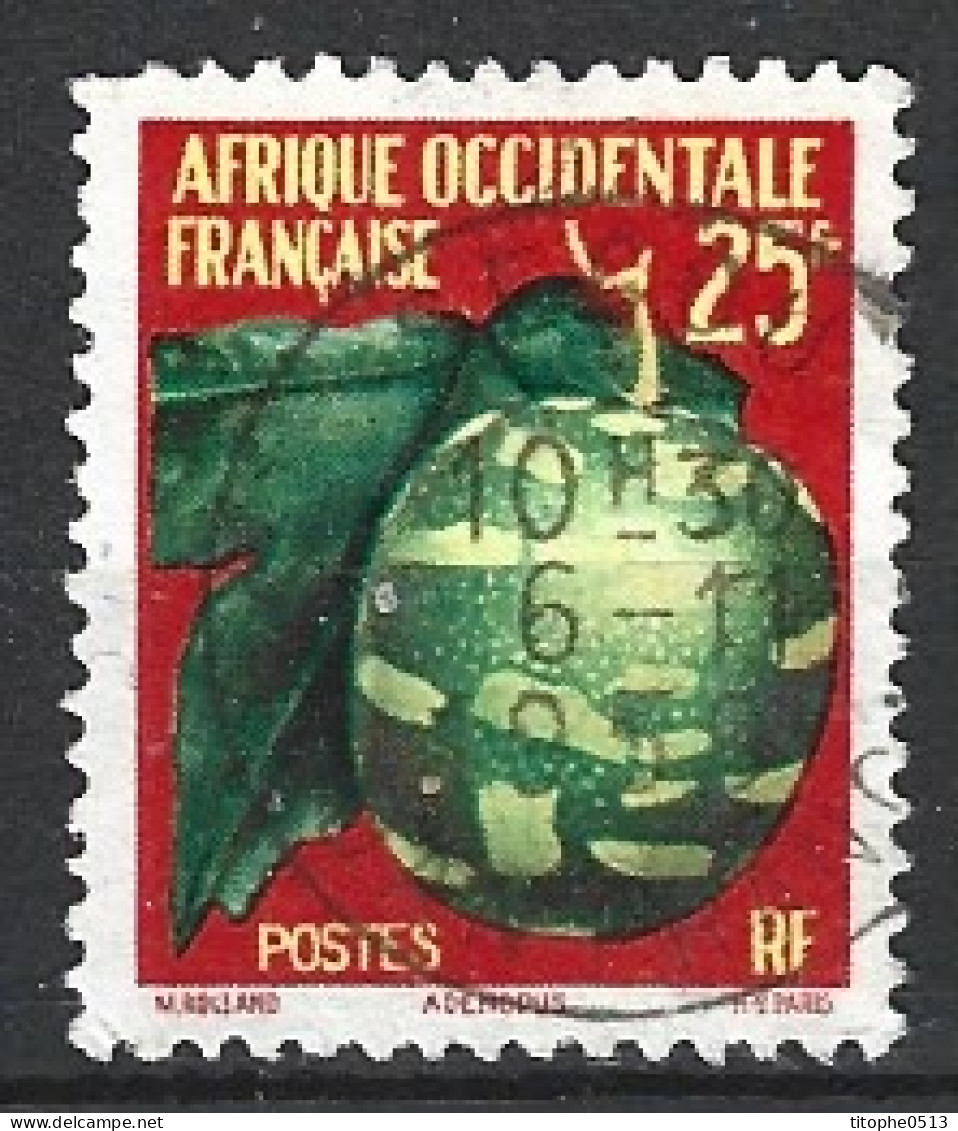 AOF. N°69 De 1958 Oblitéré. Cucurbitacée. - Vegetazione