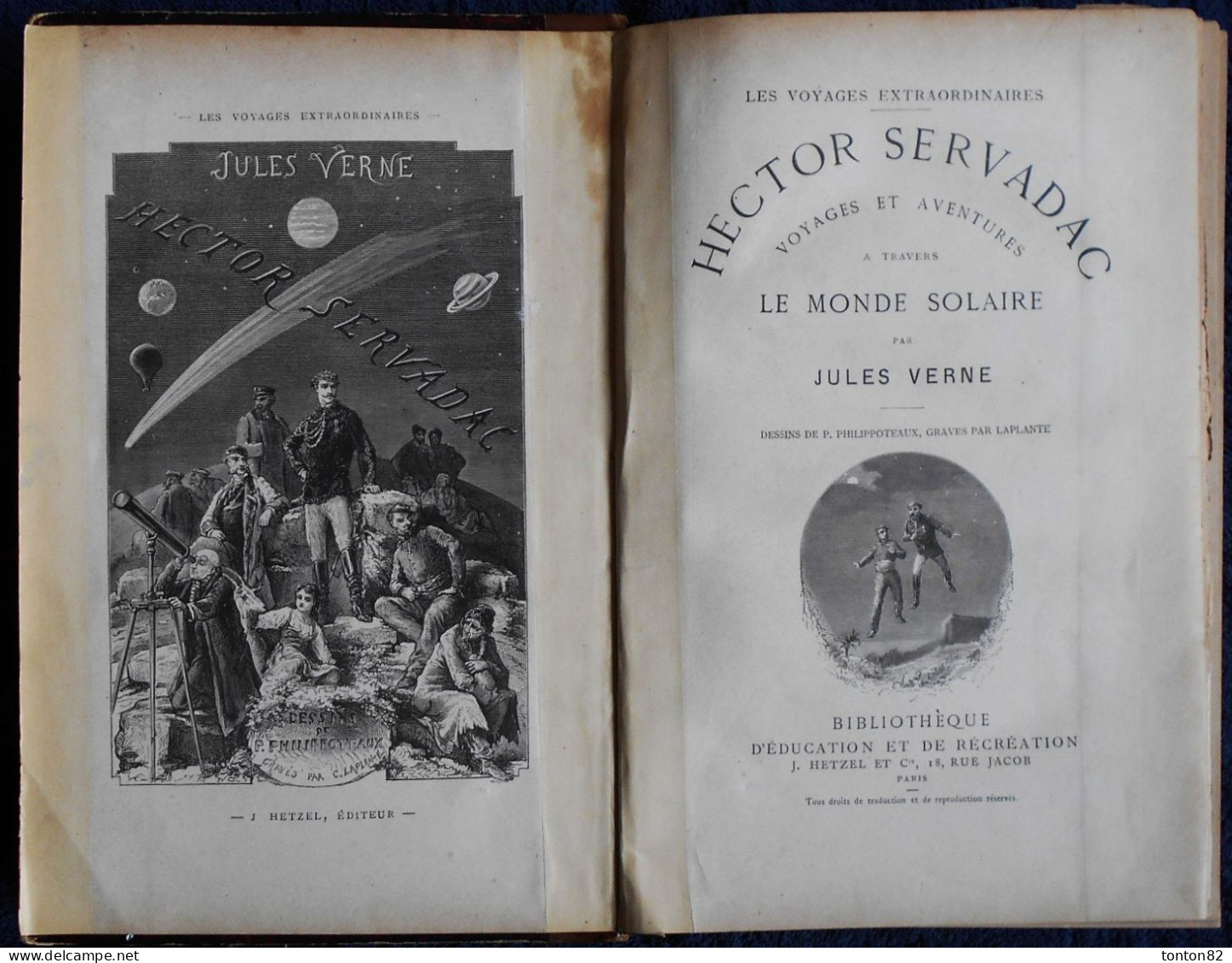 Jules Verne - Hector Servadac - Voyages Et Aventures à Travers Le Monde Solaire - J. HETZEL Et Cie . - Adventure