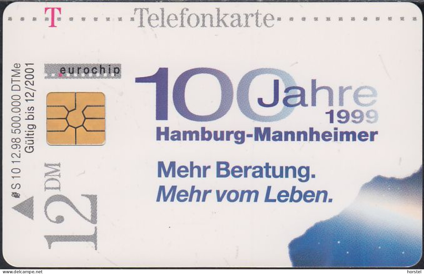 GERMANY S10/98 - 100 Jahre Hamburg Mannheimer Versicherung - ERGO - Mann Mit Handy 1 - S-Series: Schalterserie Mit Fremdfirmenreklame