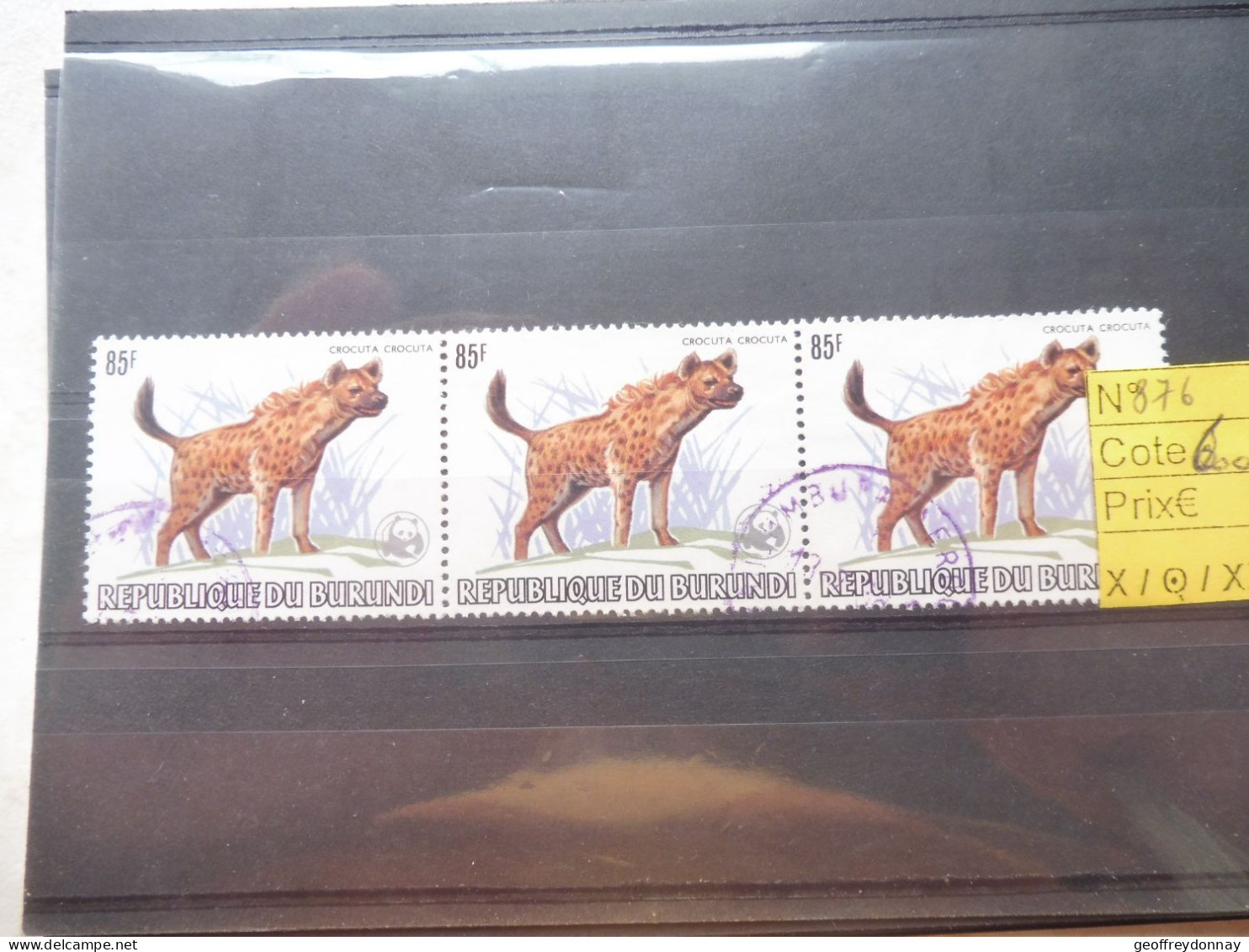 Burundi 876  Animaux Dieren Oblitéré Used Gestempelt 1982 Perfect Parfait Etat - Usados