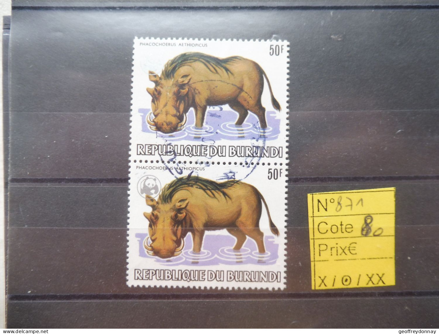 Burundi 871  Animaux Dieren Oblitéré Used Gestempelt 1982 Perfect Parfait Etat - Oblitérés