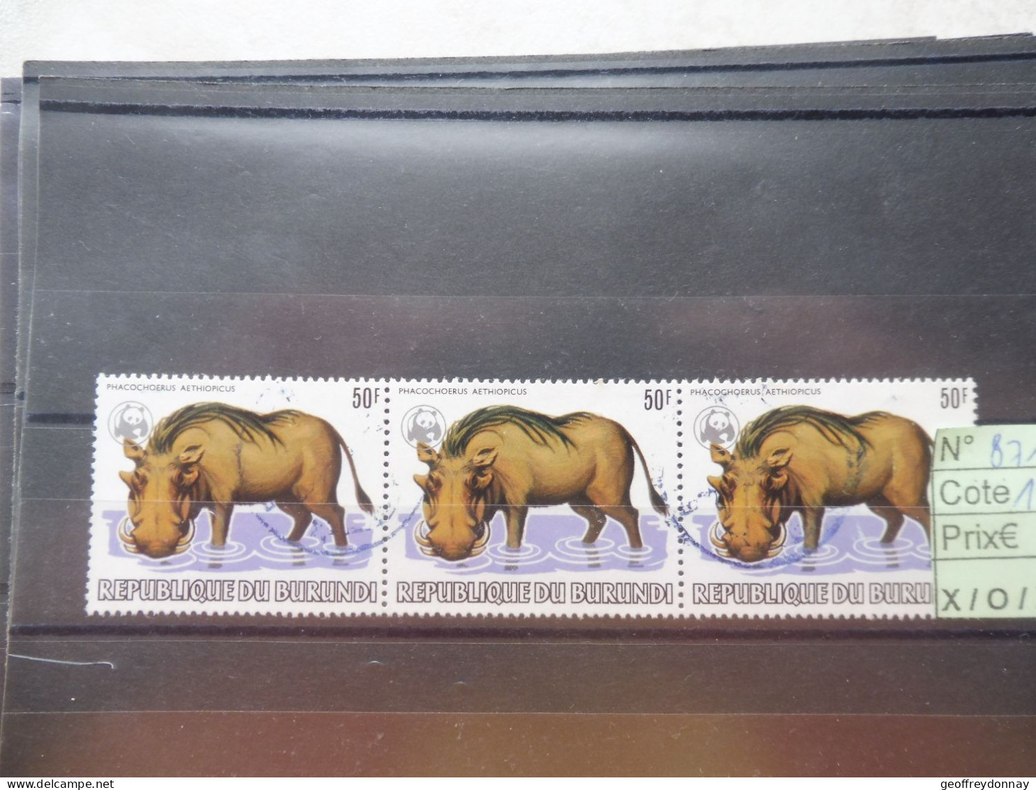 Burundi 871  Animaux Dieren Oblitéré Used Gestempelt 1982 Perfect Parfait Etat - Usados