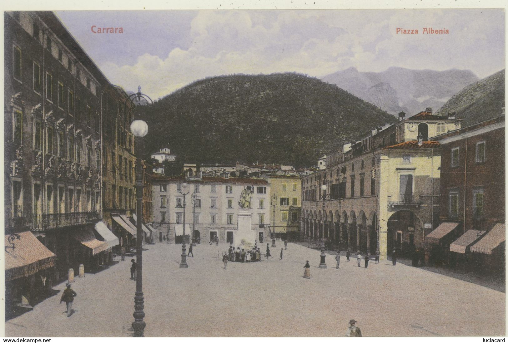 CARRARA -MASSA - PIAZZA ALBENIA -FORMATO PICCOLO - Carrara