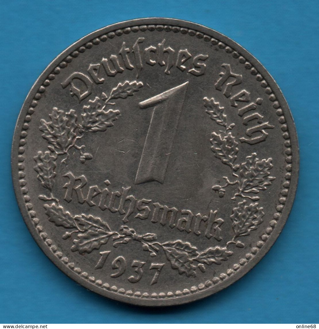 DEUTSCHES REICH 1 REICHSMARK 1937 F KM# 78 - 1 Reichsmark