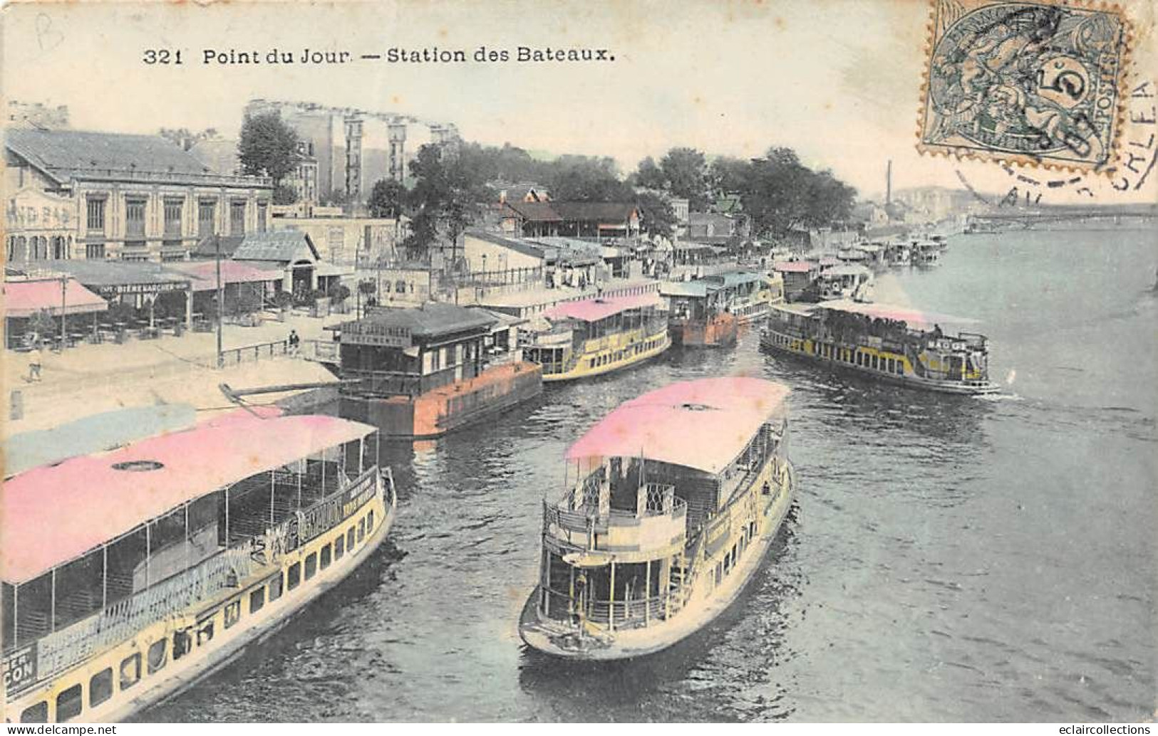 Boulogne Billancourt          92        Point Du Jour   Station De Bateaux    N° 321   -  Pli   -   (voir Scan) - Boulogne Billancourt