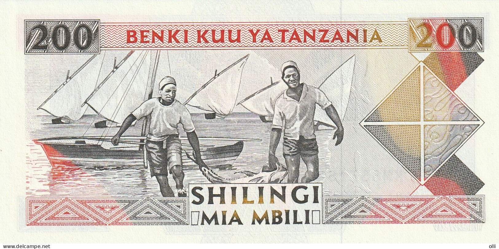 TANZANIA   200 SHILLINGS  1993   P-25   UNC - Tanzania