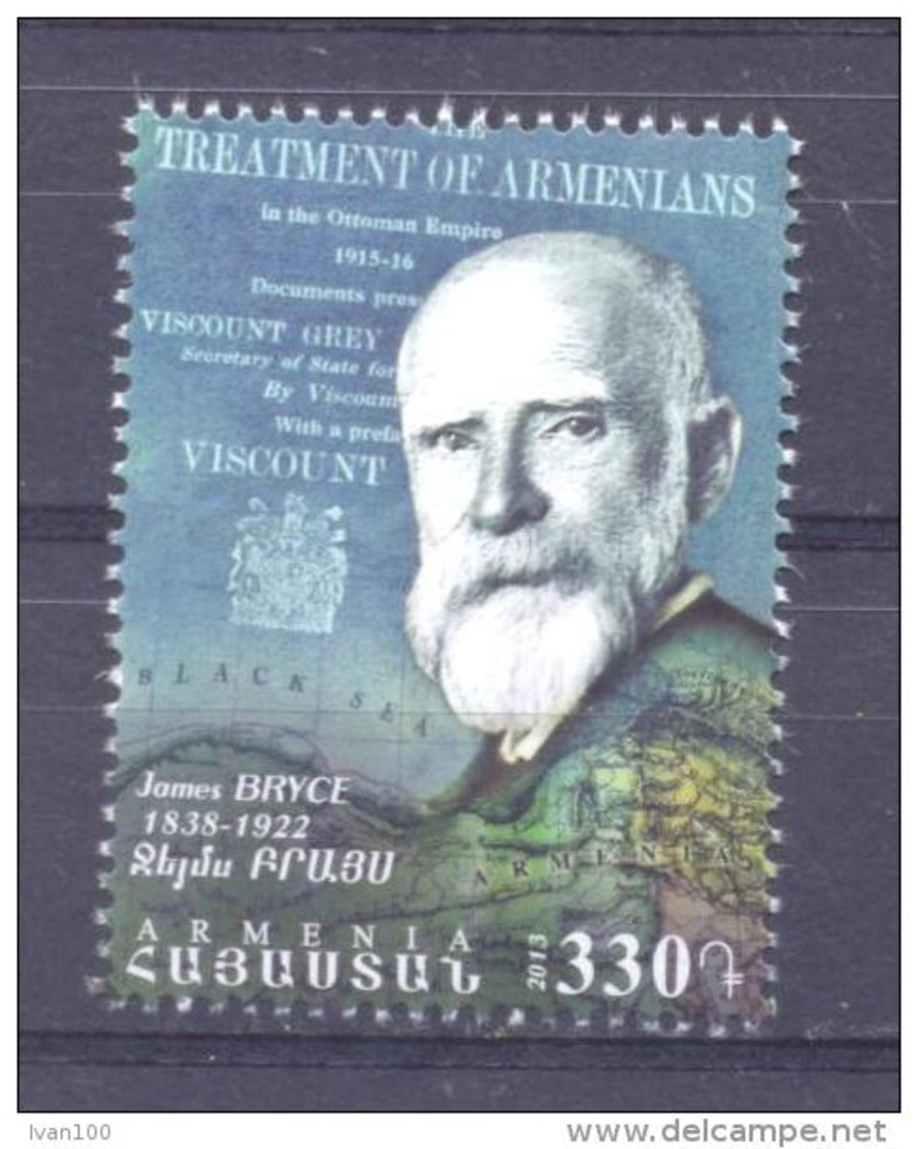 2013.  Armenia,Treatment Of Armenians, James Bruce, 1v, Mint/** - Armenien