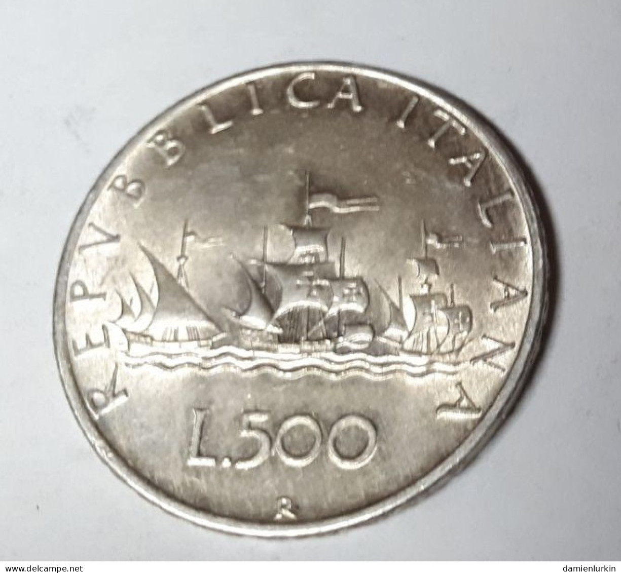 ITALIE ITALIA ITALY RARE 500 LIRE 1961 ARGENTO/ZILVER/ARGENT/SILVER/SILBER/PLATA UNC !!! - 500 Lire