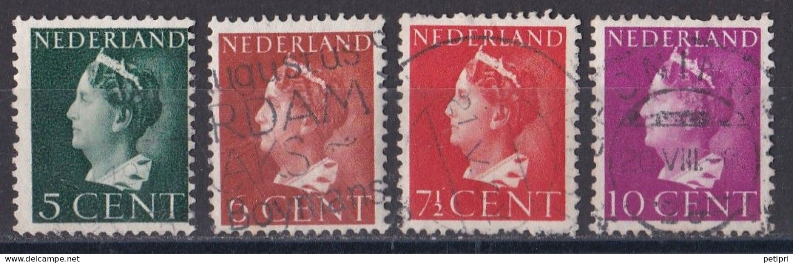 Pays Bas - 1930 - 1948 ( Wilhelmine )   Y&T  N ° 332  333  335  Oblitéré - Gebruikt