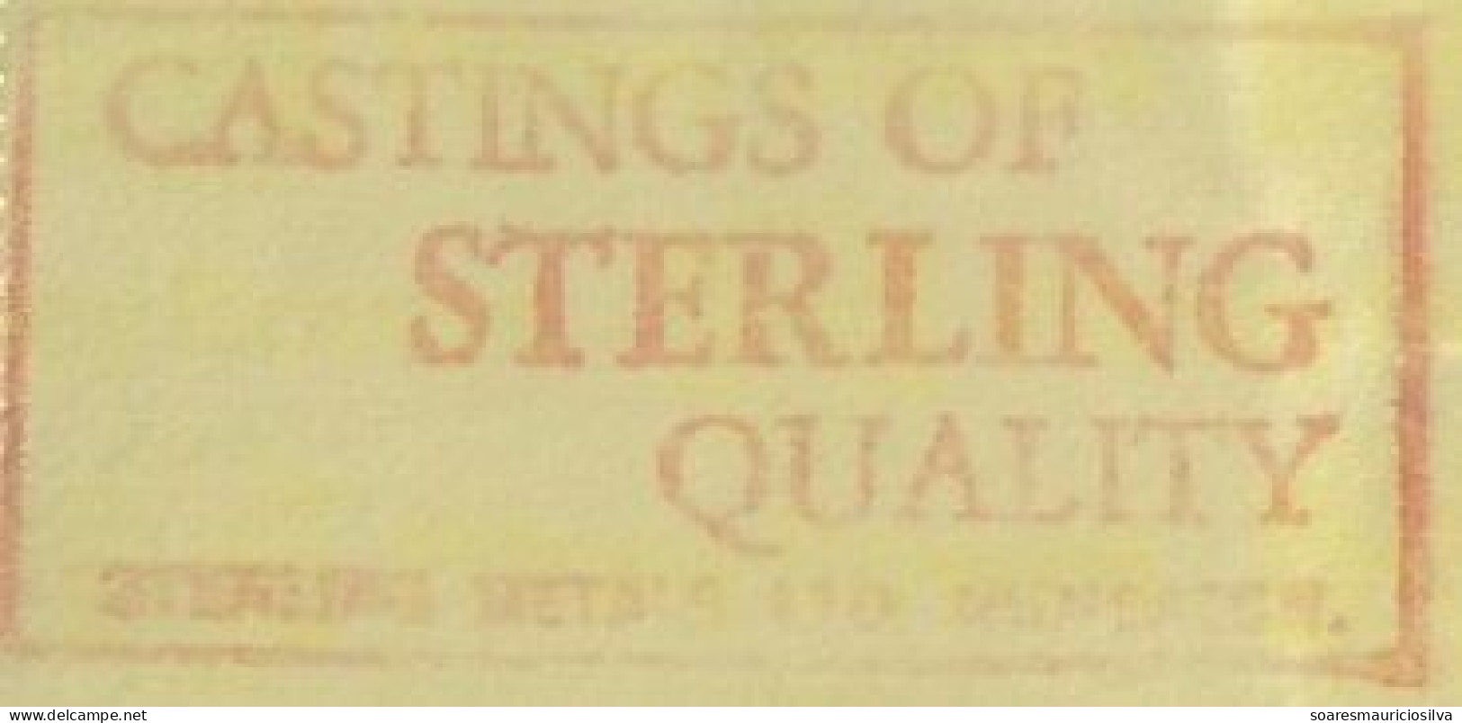 Great Britain 1990 Fragment Meter Stamp Pitney Bowes Slogan Castings Of Sterling Quality From Nuneaton Warwickshire - Brieven En Documenten