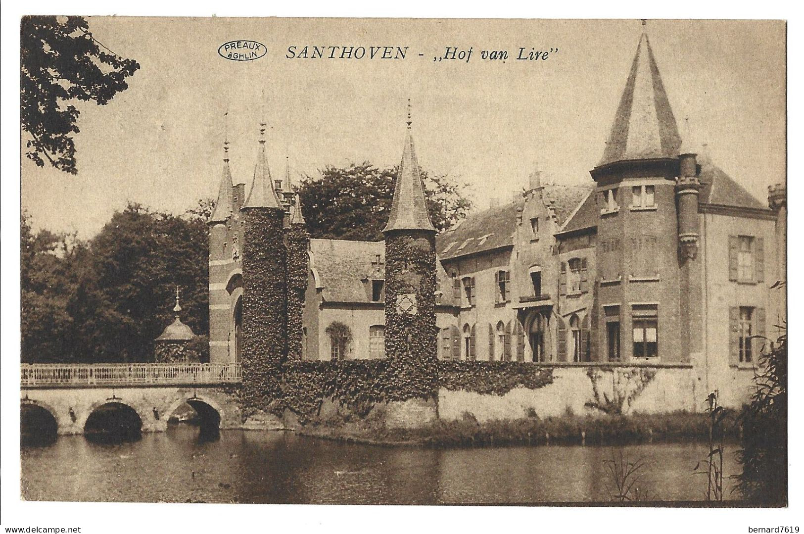 Belgique  - Santhoven  -  Hof Van Lire - - Carte Ecrite Et Signe  Comte Demeester  Blateau  De Lyse - Zandhoven