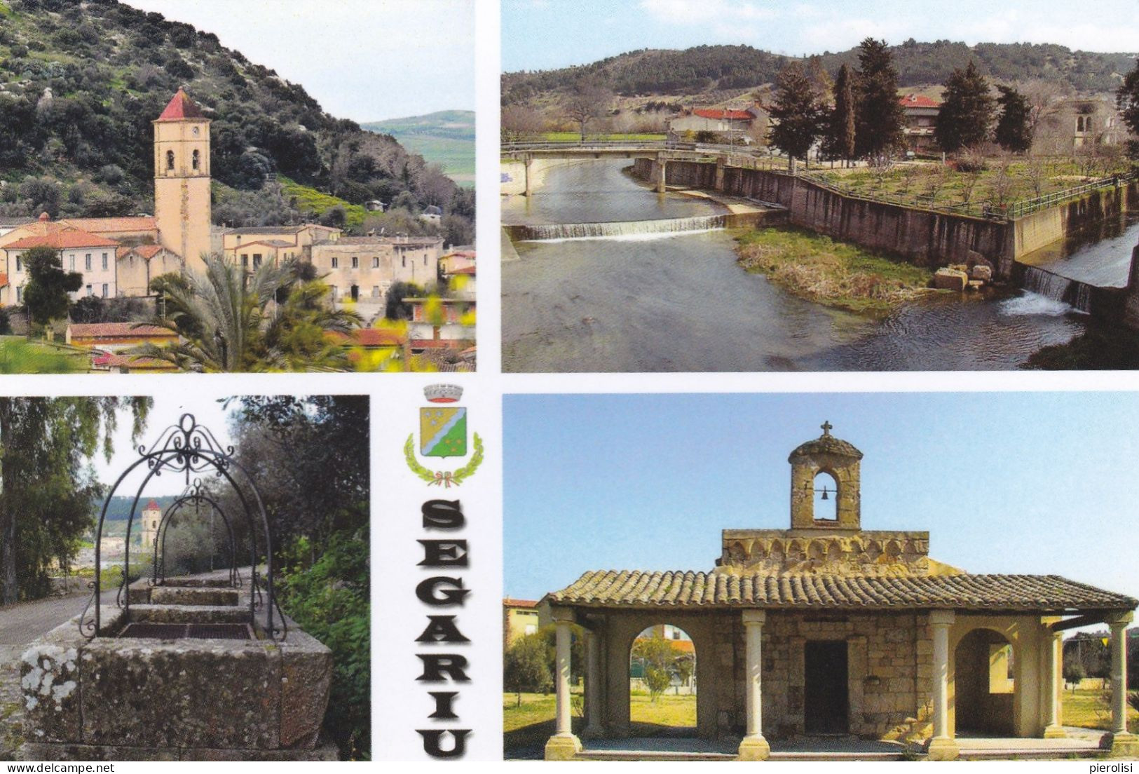 (AA261) - SEGARIU (Sud Sardegna) - Multivedute: Scorcio Panoramico, Rio Pau, Pozzi,chiesa Di Sant'Antonio - Carbonia