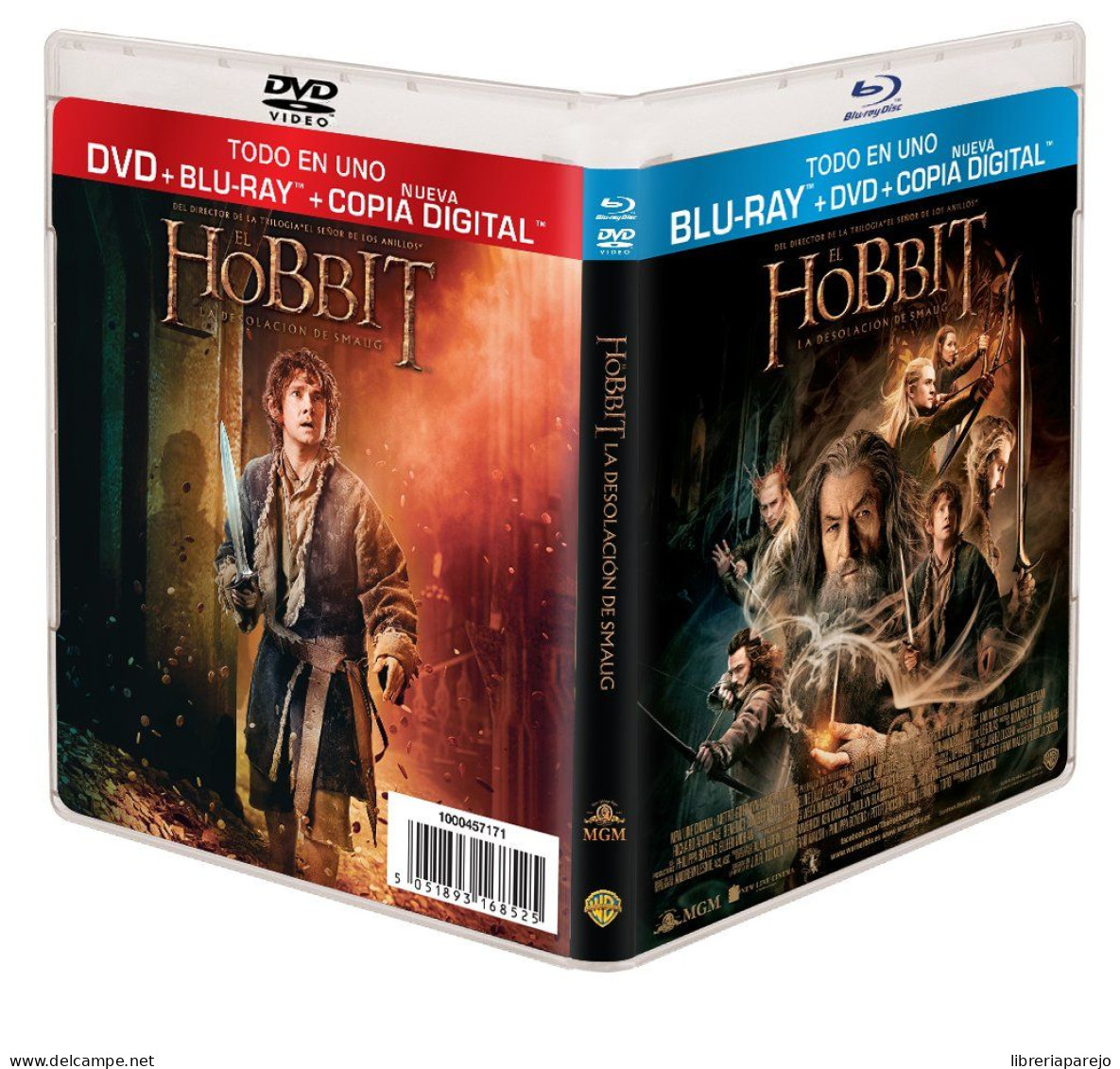 El Hobbit La Desolacion De Smaug Blu Ray + Dvd Nuevo Precintado - Autres Formats