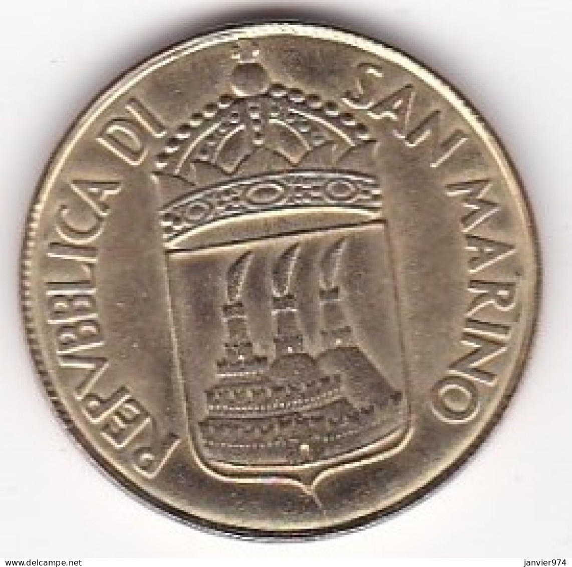 San Marino , 20 Lire 1973, Peace, En Bronze Aluminium,  KM# 26, Neuve UNC - San Marino