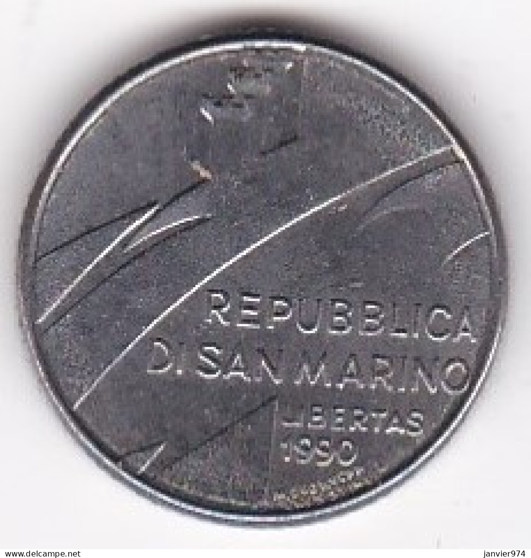 San Marino , 100 Lire 1990, 1600 Ans D'histoire, Acier Inoxydable, KM# 254 - San Marino