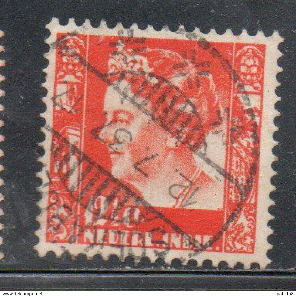 DUTCH INDIA INDIE INDE NEDERLANDS HOLLAND OLANDESE OLANDESI INDIES 1933 1937 1934 QUEEN WILHELMINA 12 1/2c USED USATO - Nederlands-Indië