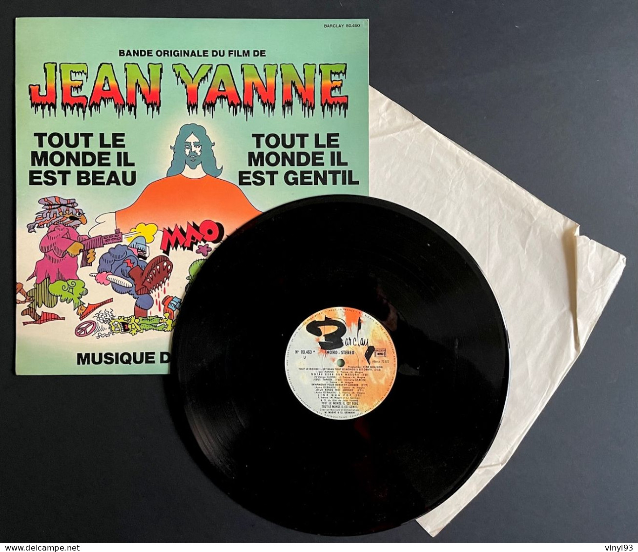 1972 - LP  33T - B.O Du Film "tout Le Monde Il Est Beau..." De Jean Yanne - Musique Michel Magne - Barclay 80 460 - Musique De Films